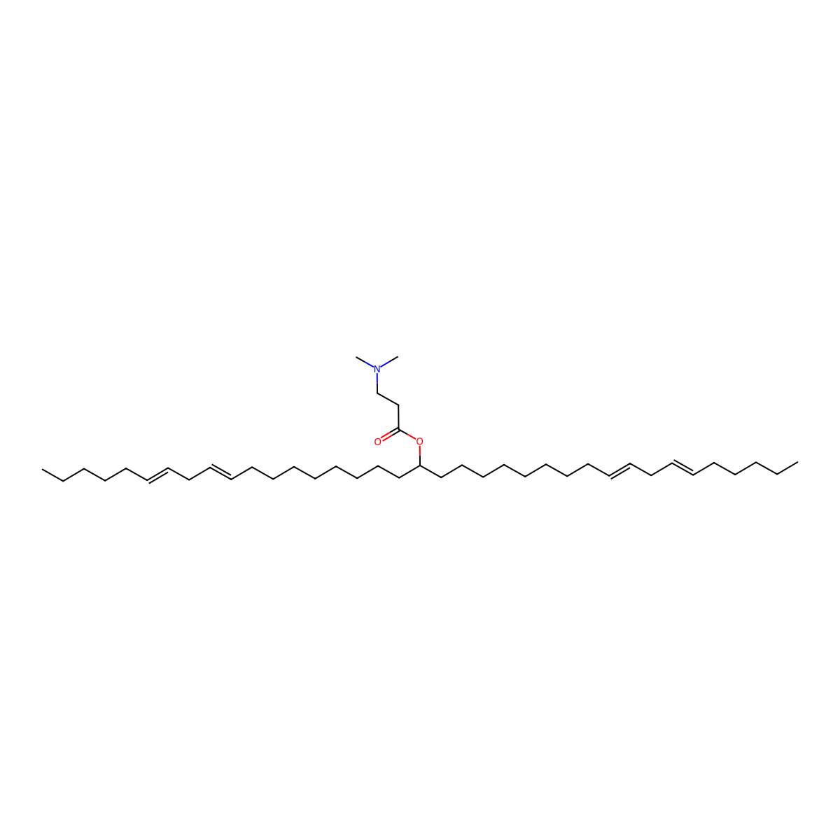 DLin-MC2-DMA molecular structure, CAS 1221271-55-1