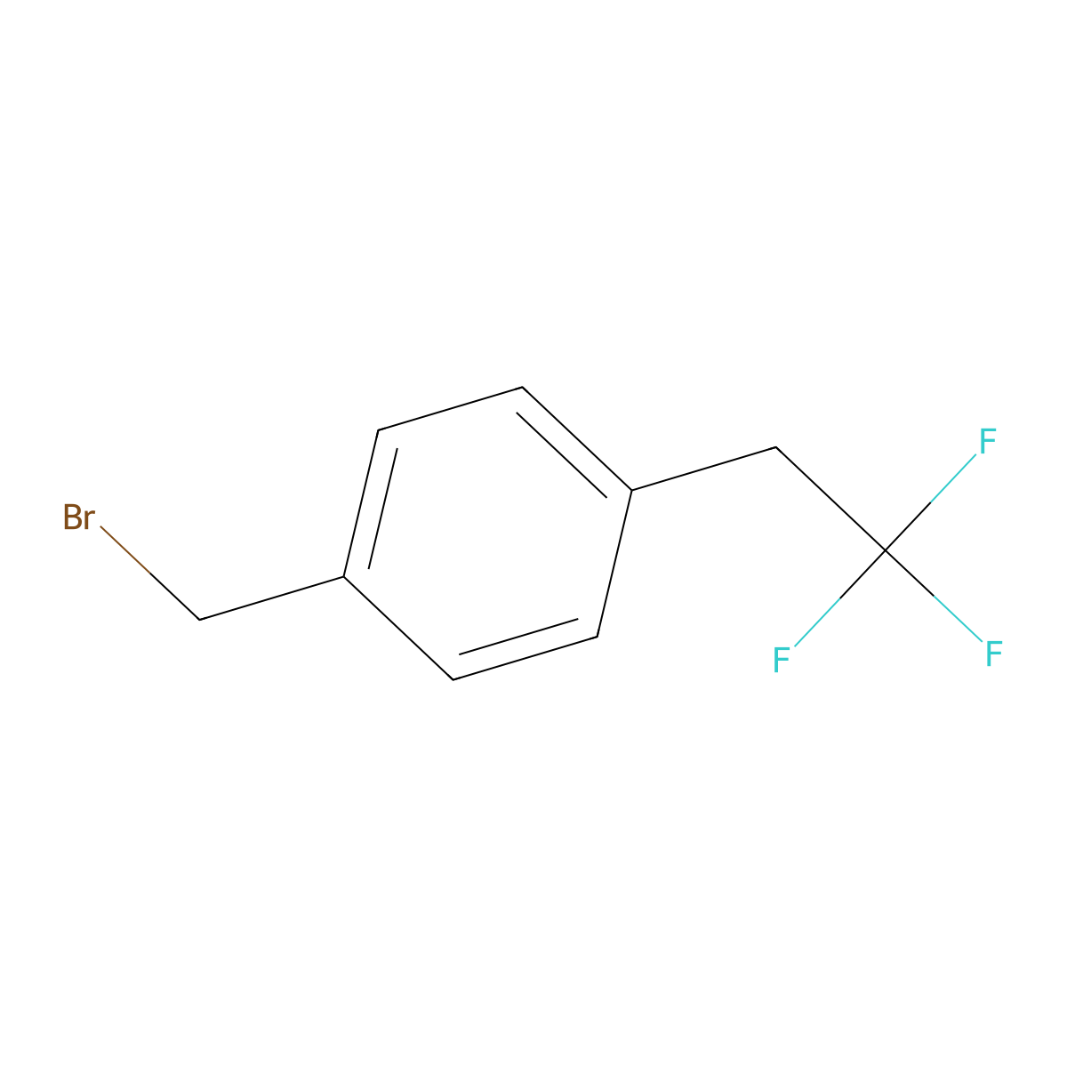 1-Bromomethyl-4-(2,2,2-trifluoroethyl)benzene molecular structure, CAS 1221272-87-2