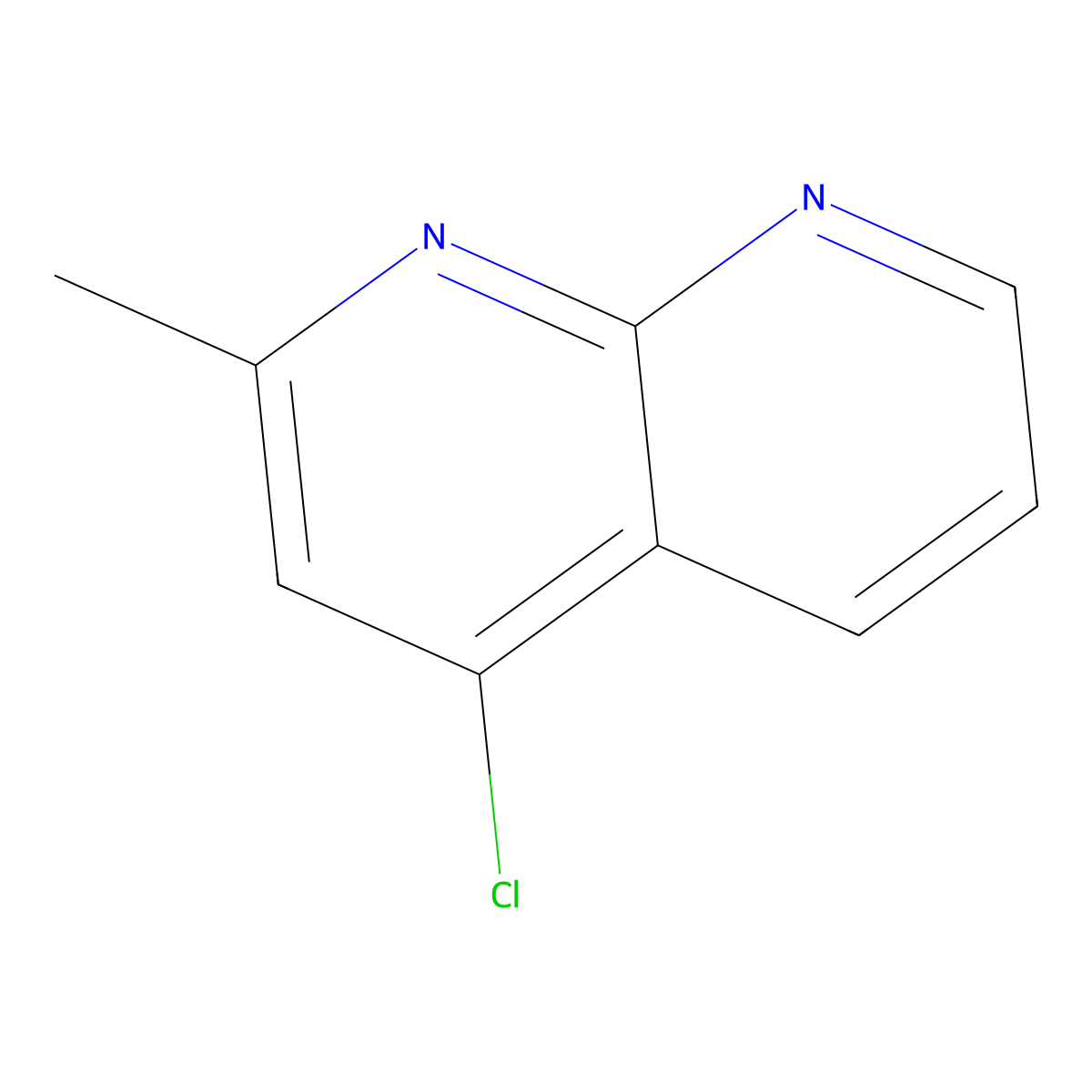 4-Chloro-2-Methyl-1,8-Naphthyridine molecular structure, CAS 1221272-96-3