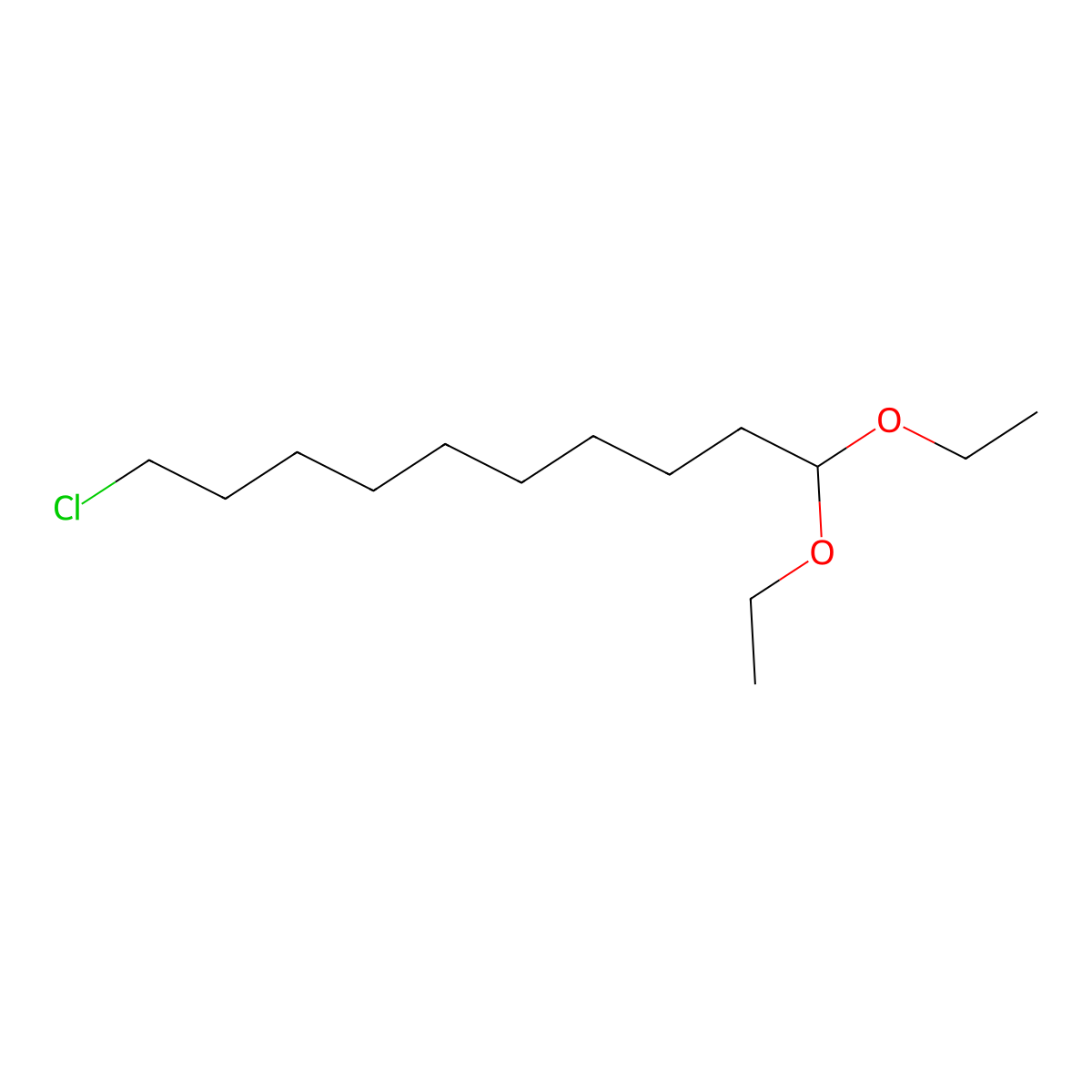 10-Chloro-1,1-diethoxydecane molecular structure, CAS 1221273-58-0