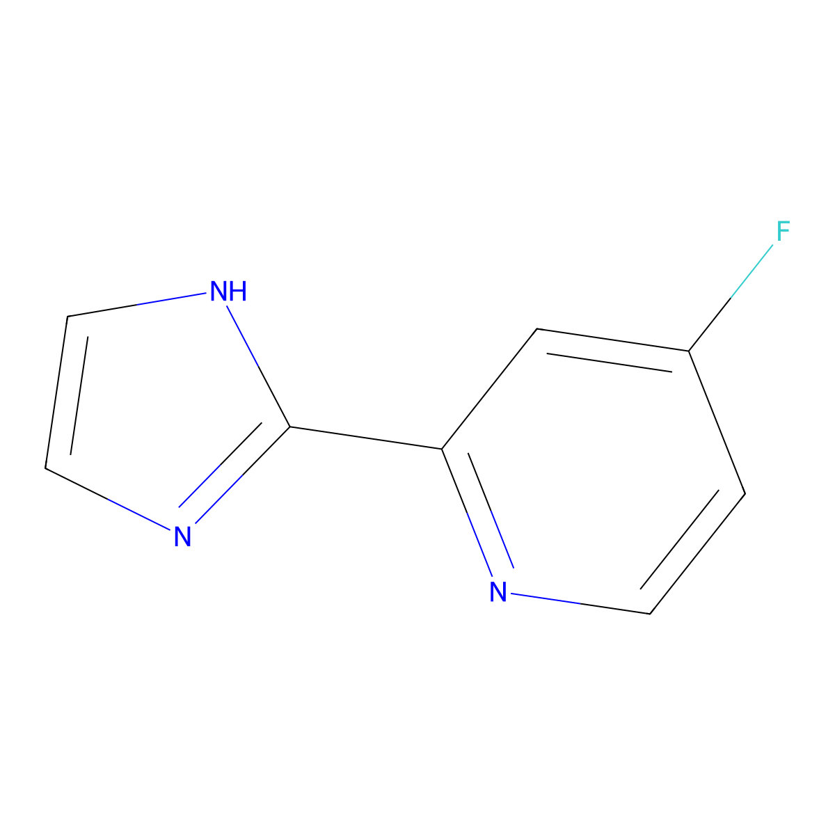 4-Fluoro-2-(1h-imidazol-2-yl)pyridine molecular structure, CAS 1221279-13-5