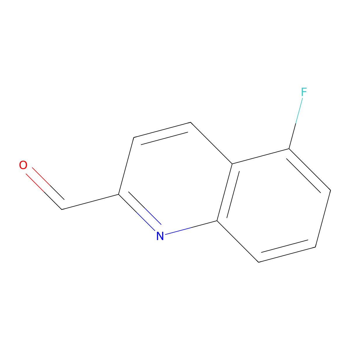 5-Fluoroquinoline-2-carbaldehyde molecular structure, CAS 1221280-85-8