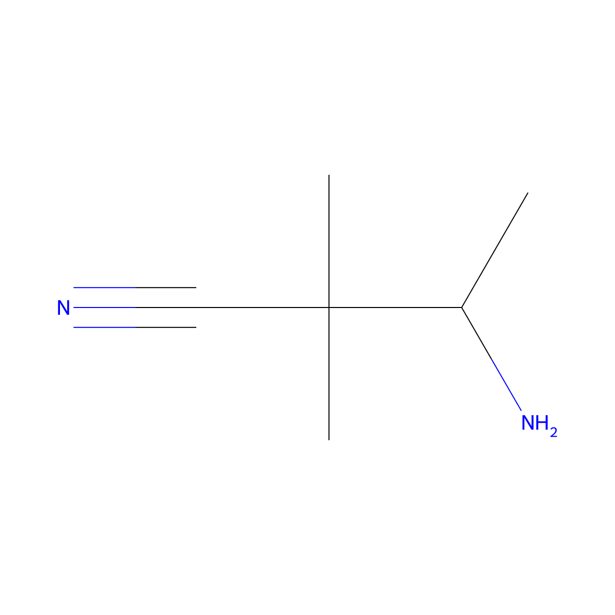 (3R)-3-amino-2,2-dimethylbutanenitrile molecular structure, CAS 1221284-26-9