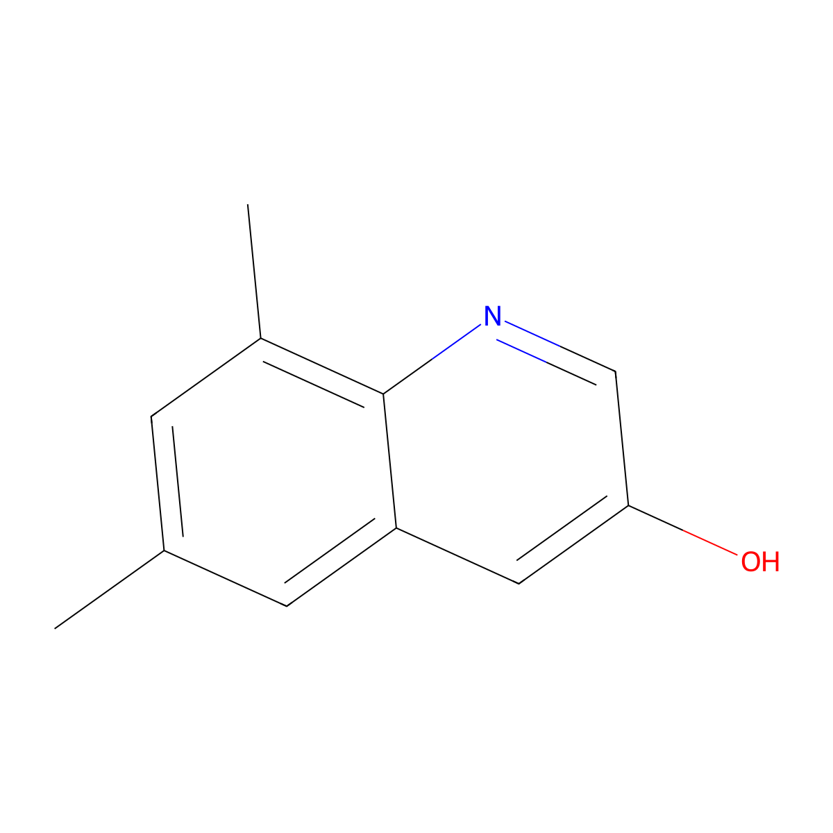 6,8-Dimethylquinolin-3-ol molecular structure, CAS 122130-53-4