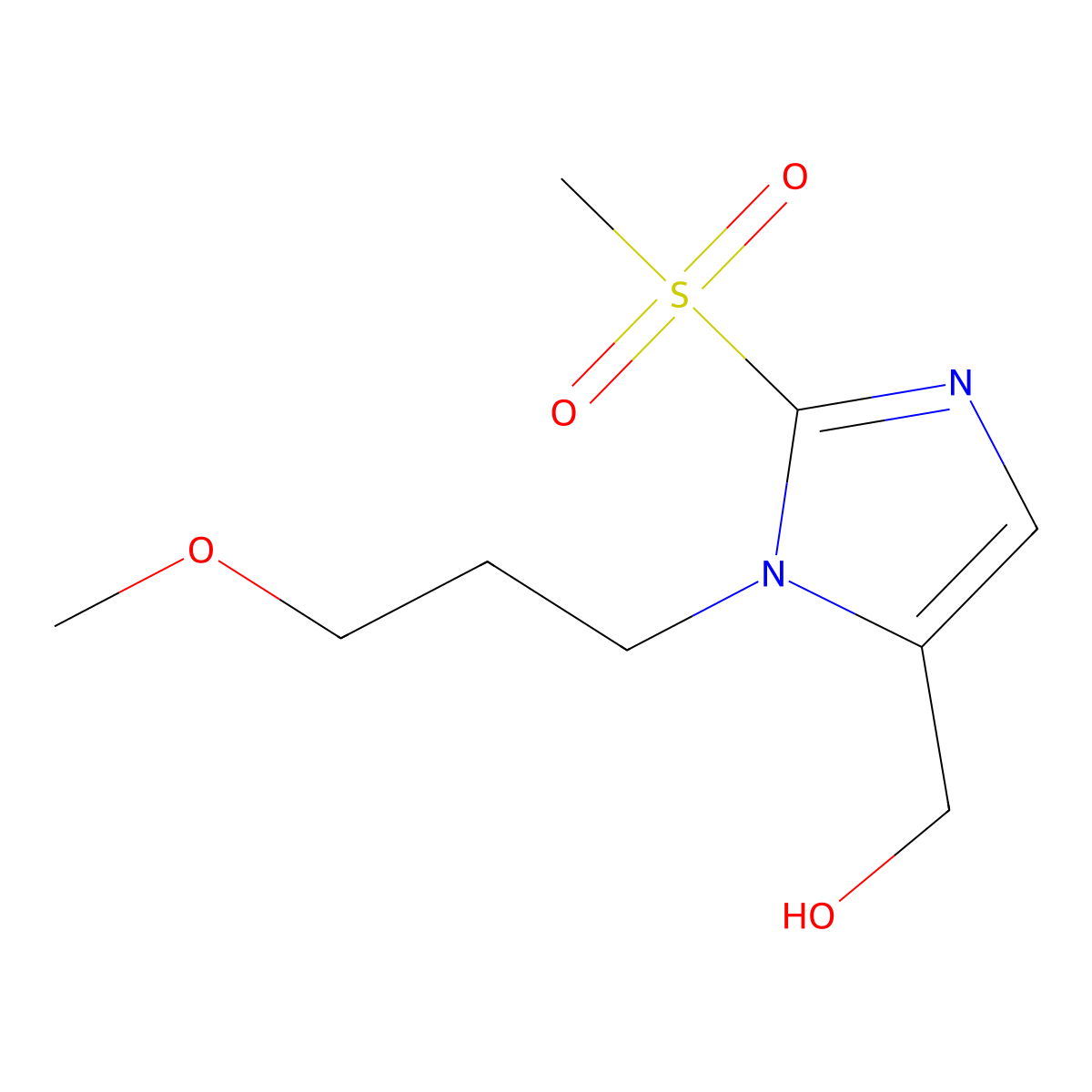 [2-Methanesulfonyl-1-(3-methoxypropyl)-1H-imidazol-5-yl]methanol molecular structure, CAS 1221341-10-1