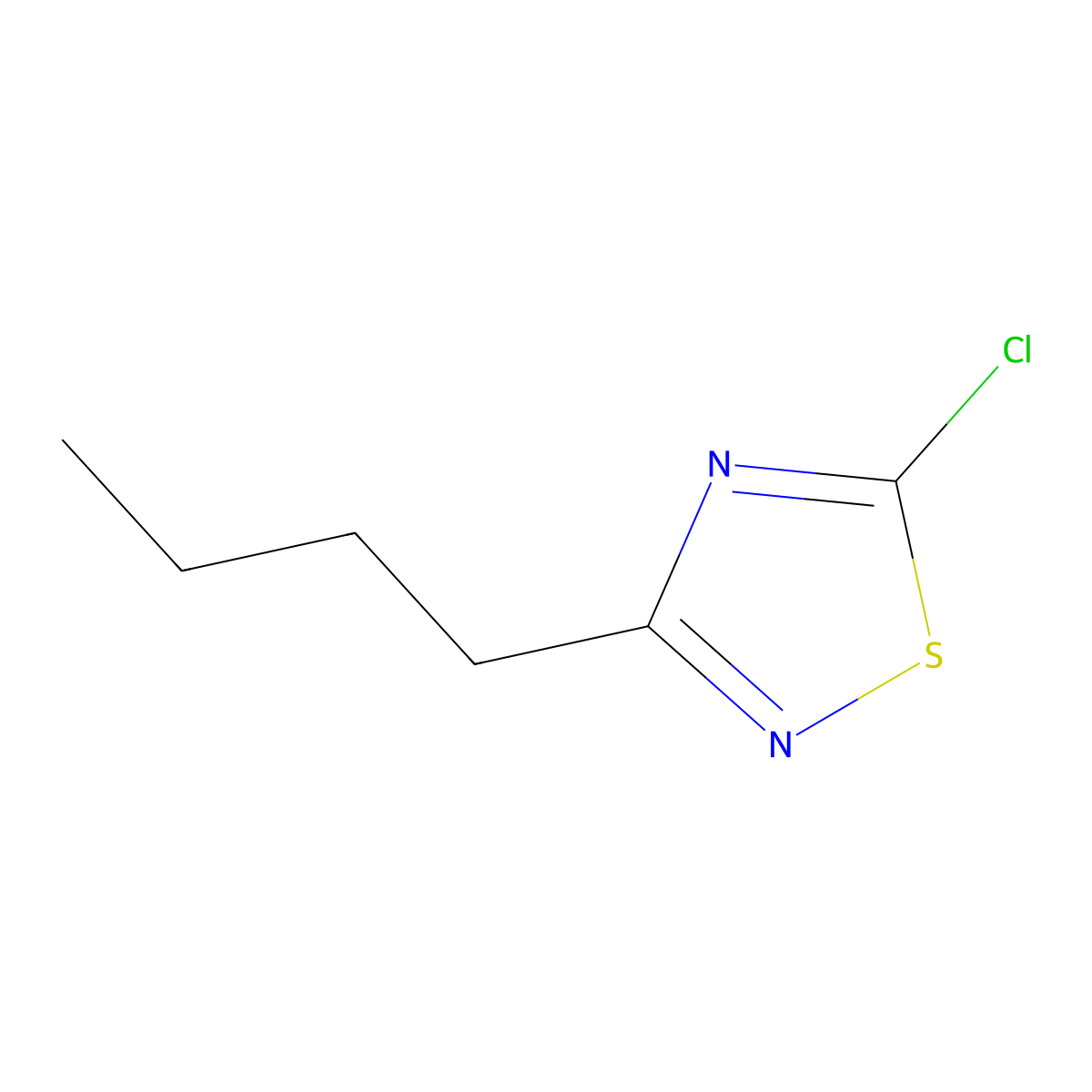 3-Butyl-5-chloro-1,2,4-thiadiazole molecular structure, CAS 1221341-15-6