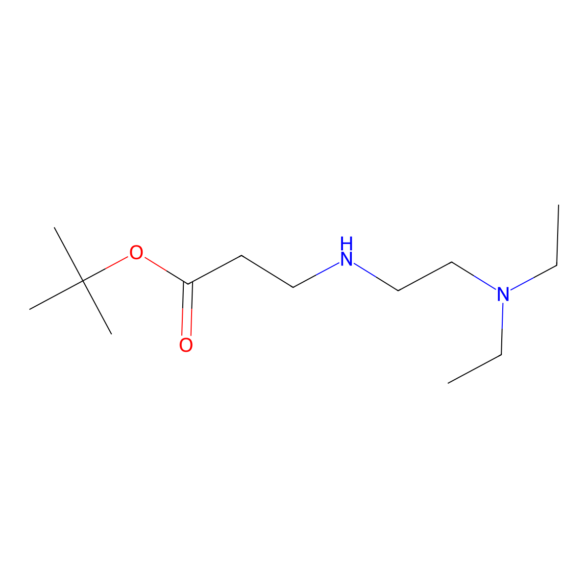 tert-Butyl 3-{[2-(diethylamino)ethyl]amino}propanoate molecular structure, CAS 1221341-45-2