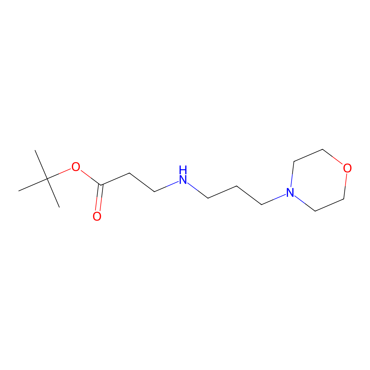 tert-Butyl 3-{[3-(morpholin-4-yl)propyl]amino}propanoate molecular structure, CAS 1221341-63-4