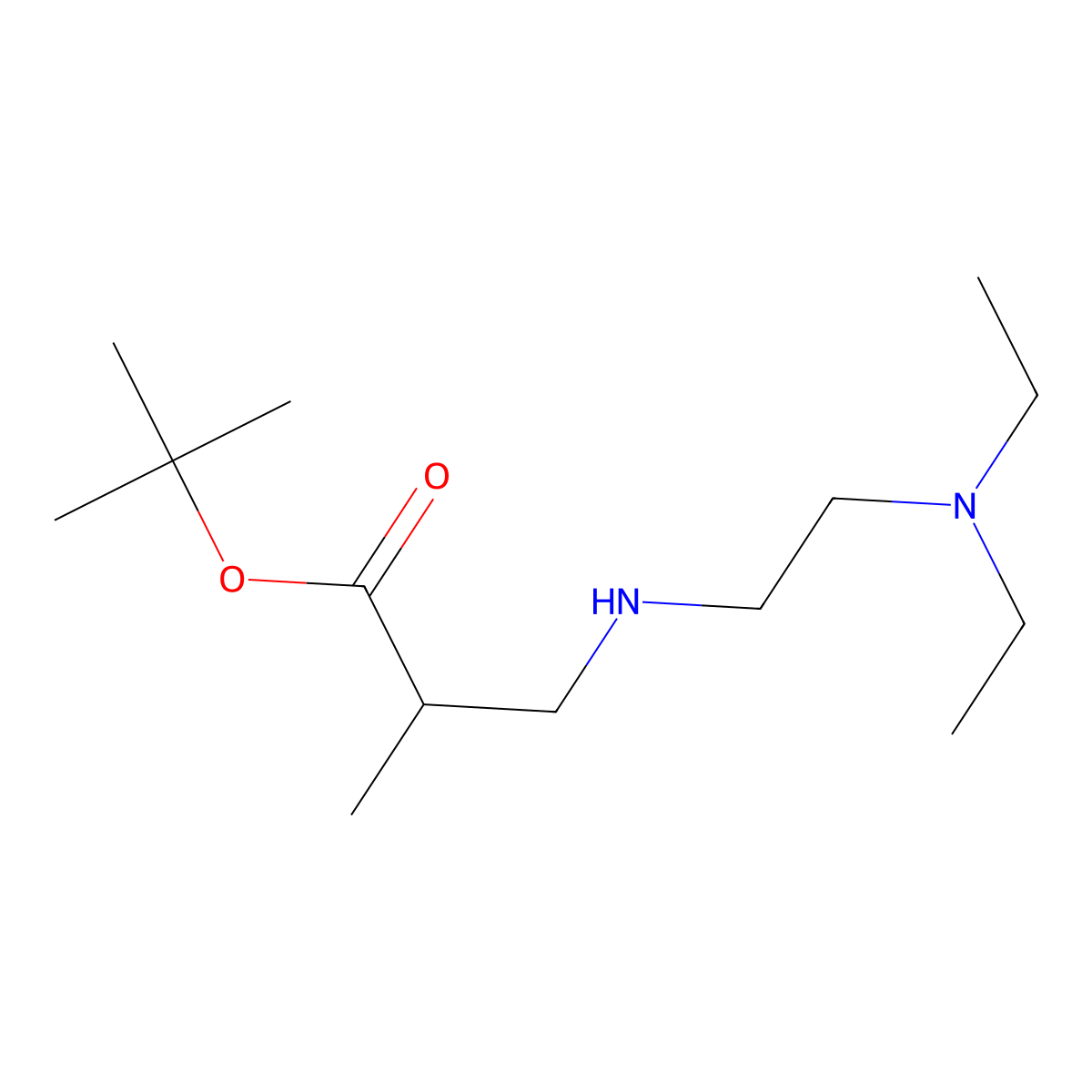 tert-Butyl 3-{[2-(diethylamino)ethyl]amino}-2-methylpropanoate molecular structure, CAS 1221341-67-8
