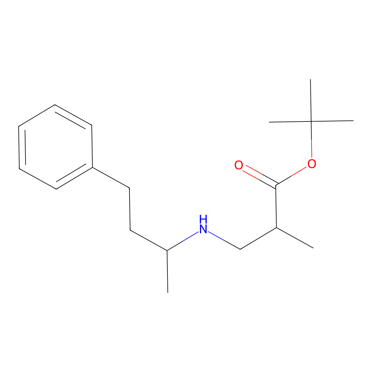 tert-Butyl 2-methyl-3-[(4-phenylbutan-2-yl)amino]propanoate molecular structure, CAS 1221341-92-9