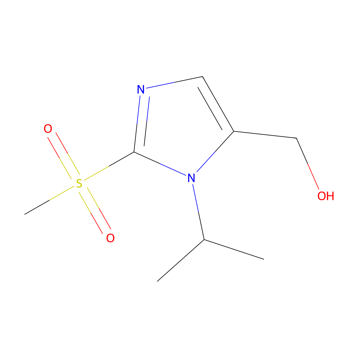 [2-Methanesulfonyl-1-(propan-2-yl)-1H-imidazol-5-yl]methanol molecular structure, CAS 1221342-04-6