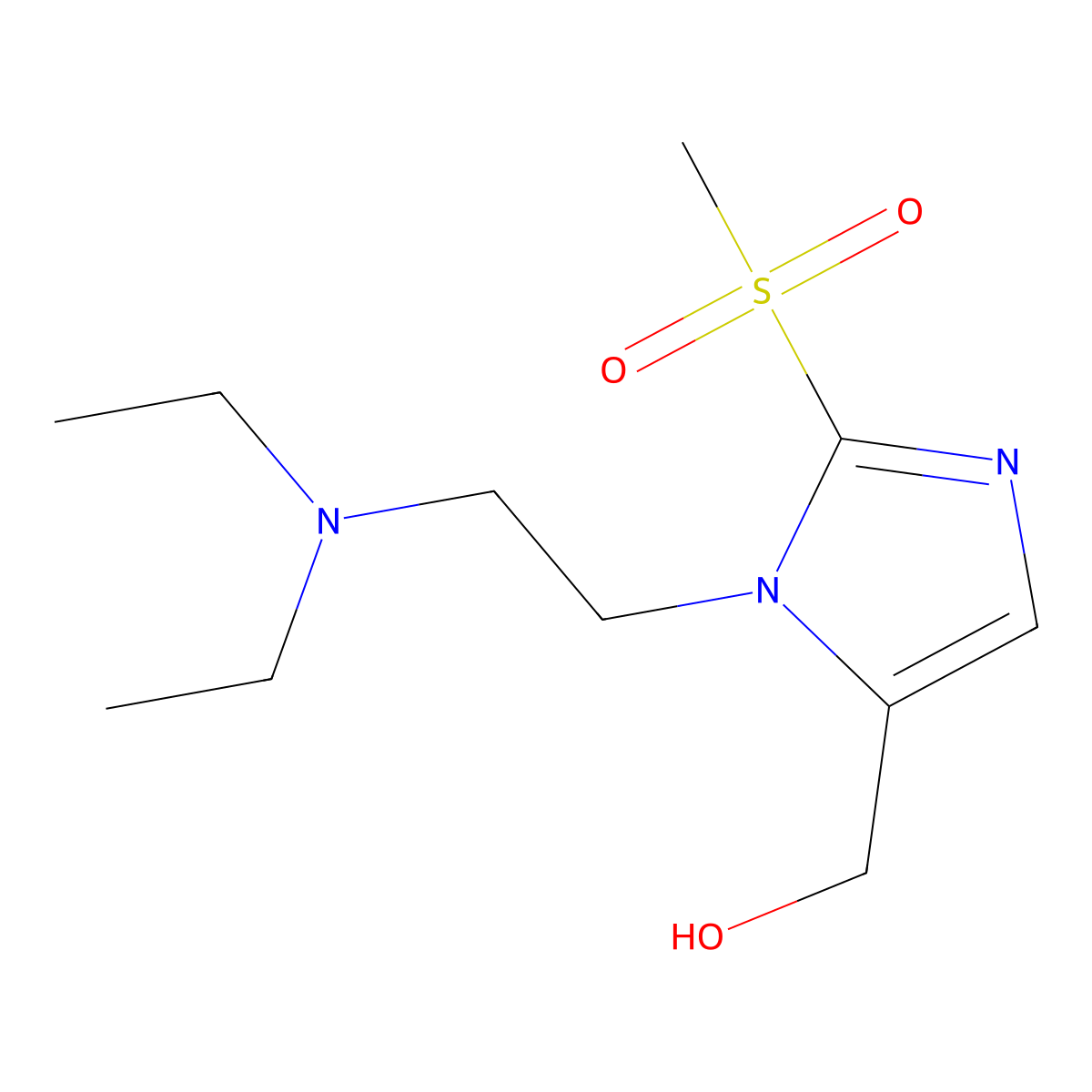 {1-[2-(Diethylamino)ethyl]-2-methanesulfonyl-1H-imidazol-5-yl}methanol molecular structure, CAS 1221342-07-9