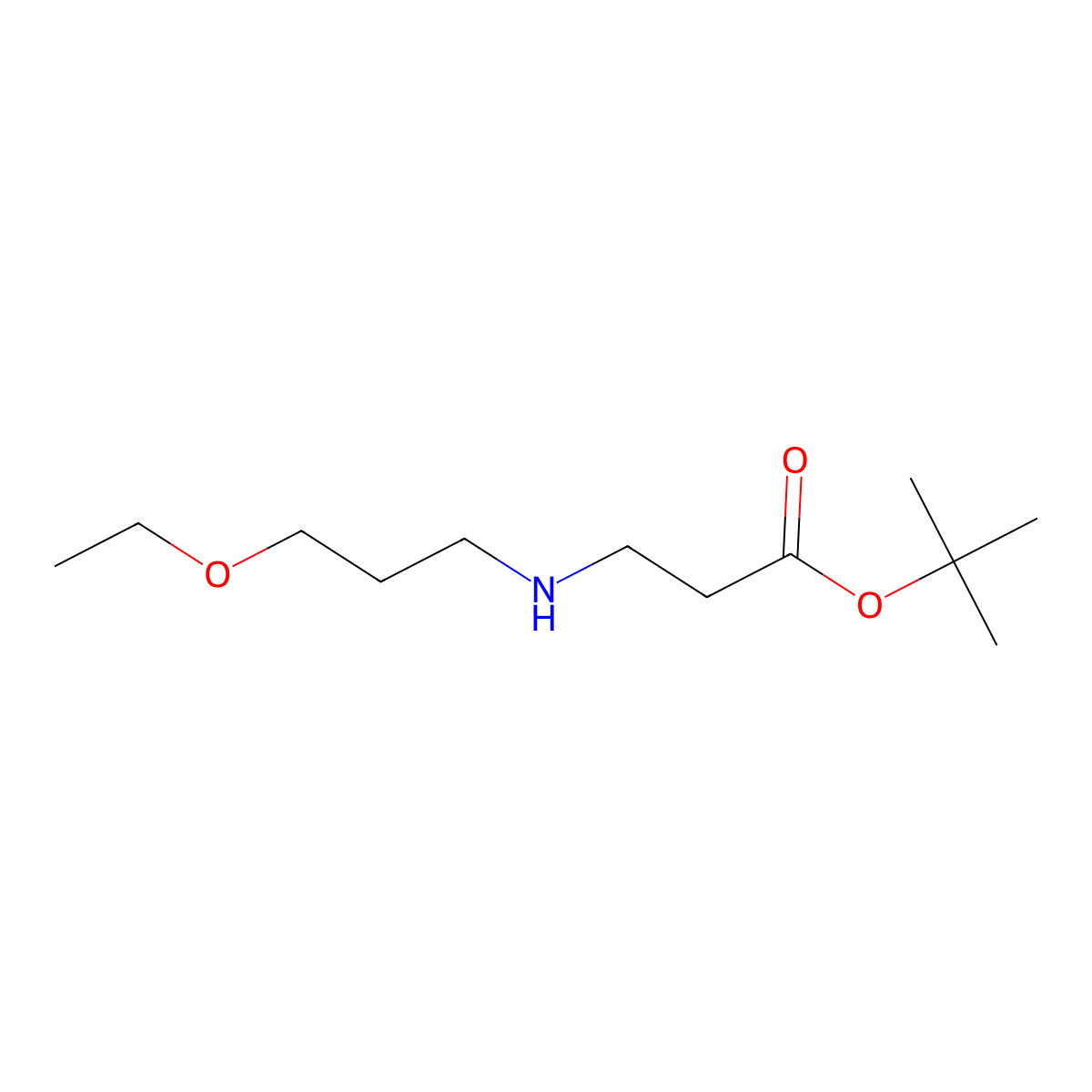 tert-Butyl 3-[(3-ethoxypropyl)amino]propanoate molecular structure, CAS 1221342-17-1