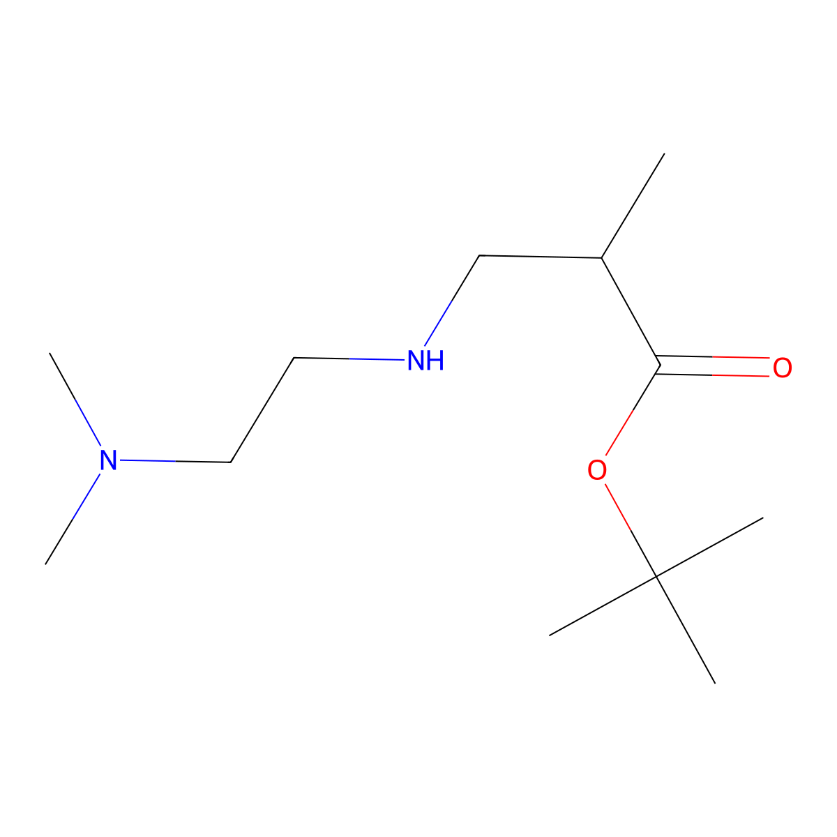 tert-Butyl 3-{[2-(dimethylamino)ethyl]amino}-2-methylpropanoate molecular structure, CAS 1221342-24-0