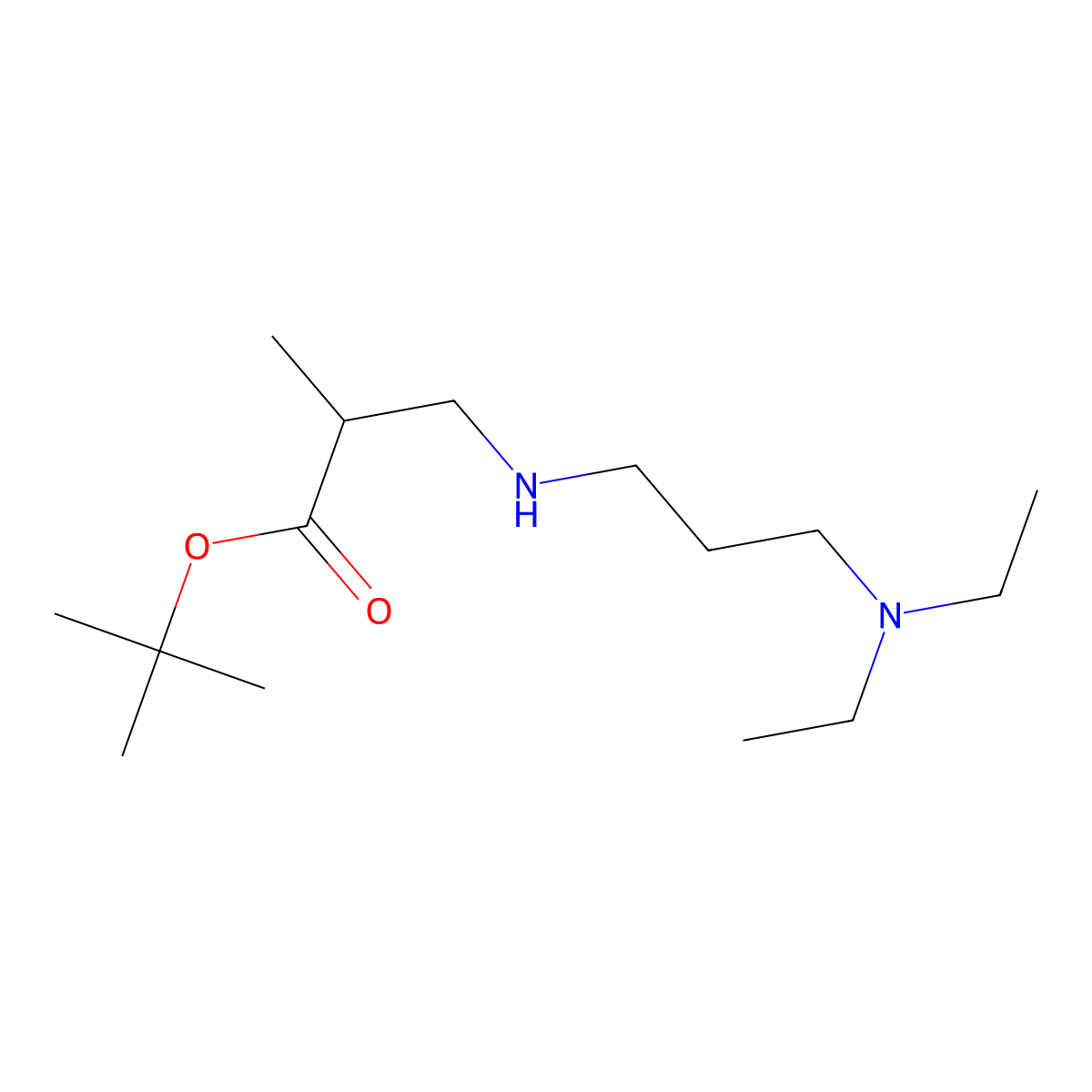 tert-Butyl 3-{[3-(diethylamino)propyl]amino}-2-methylpropanoate molecular structure, CAS 1221342-47-7