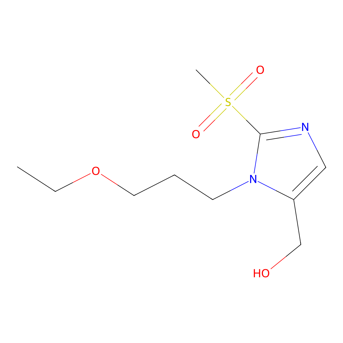[1-(3-Ethoxypropyl)-2-methanesulfonyl-1H-imidazol-5-yl]methanol molecular structure, CAS 1221342-60-4