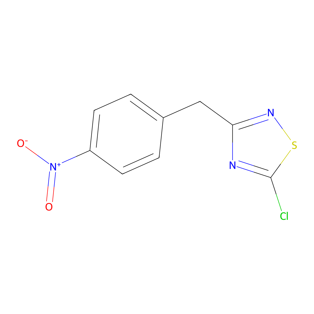 5-Chloro-3-[(4-nitrophenyl)methyl]-1,2,4-thiadiazole molecular structure, CAS 1221342-62-6
