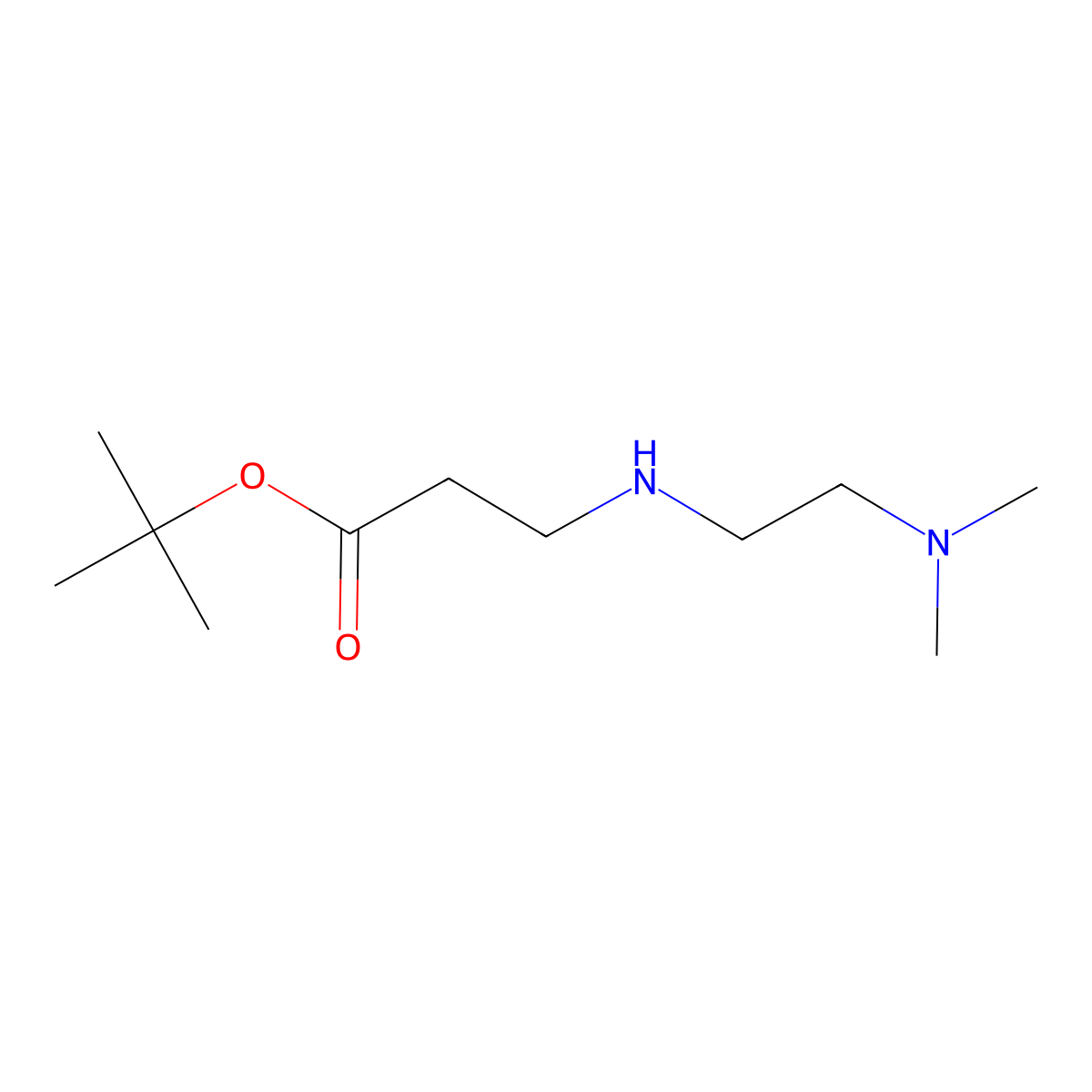 tert-Butyl 3-{[2-(dimethylamino)ethyl]amino}propanoate molecular structure, CAS 1221342-66-0