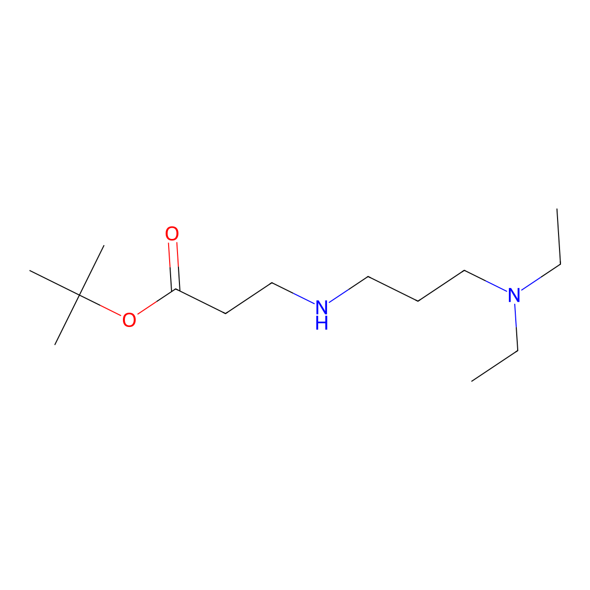 tert-Butyl 3-{[3-(diethylamino)propyl]amino}propanoate molecular structure, CAS 1221342-73-9