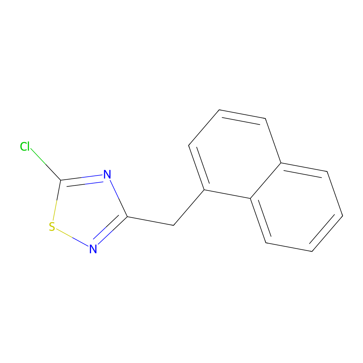 5-Chloro-3-(naphthalen-1-ylmethyl)-1,2,4-thiadiazole molecular structure, CAS 1221342-78-4