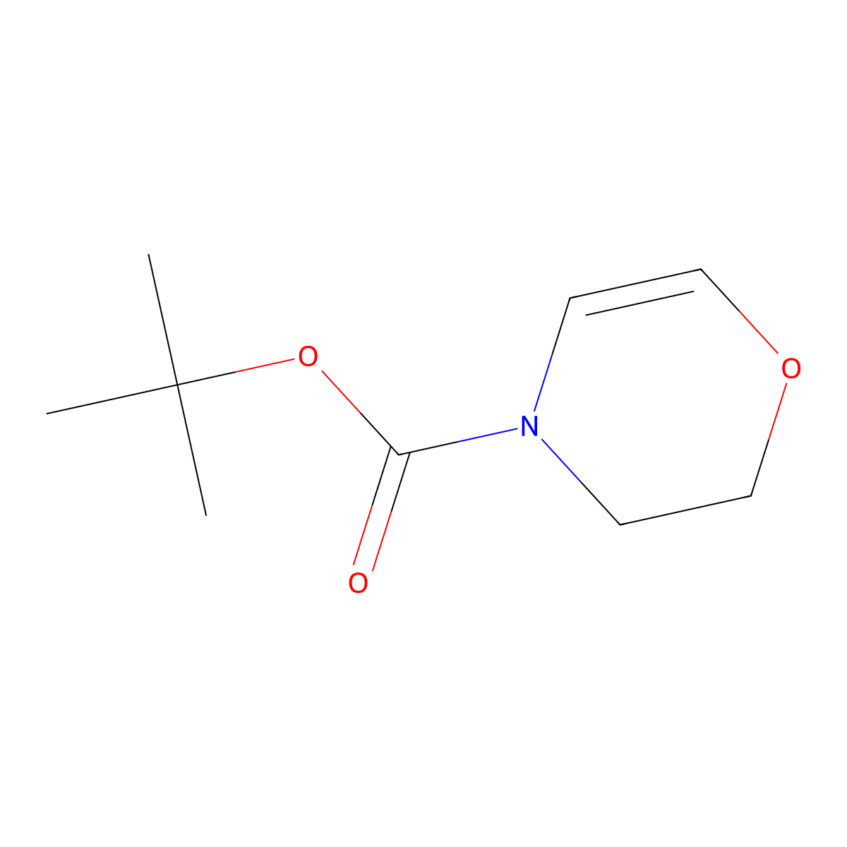 tert-Butyl 2H-1,4-oxazine-4(3H)-carboxylate molecular structure, CAS 1221347-27-8