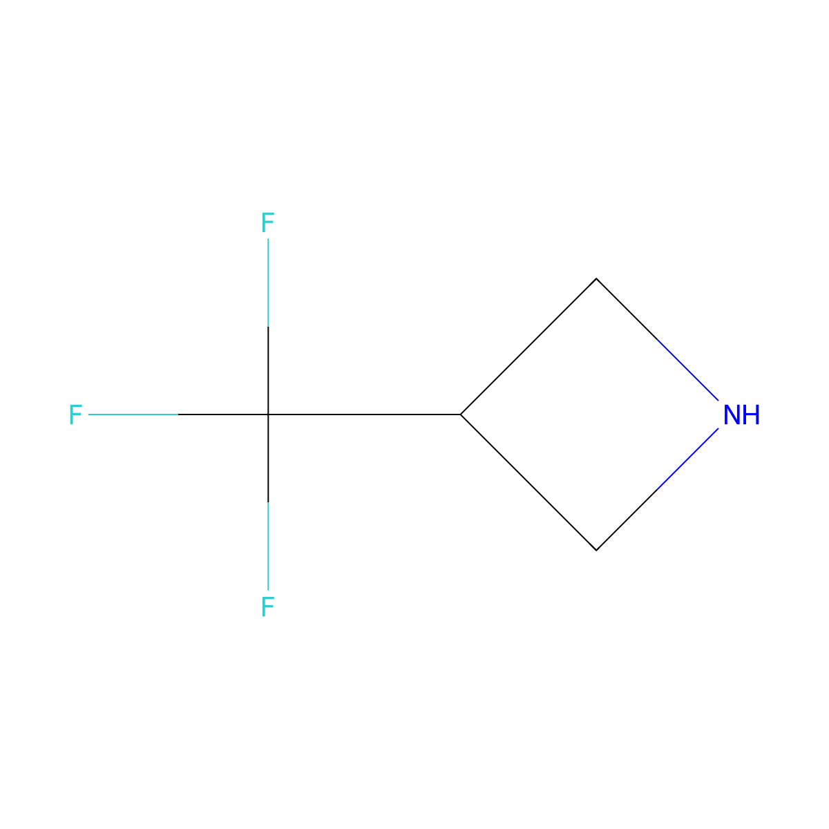 3-(Trifluoromethyl)azetidine molecular structure, CAS 1221349-18-3