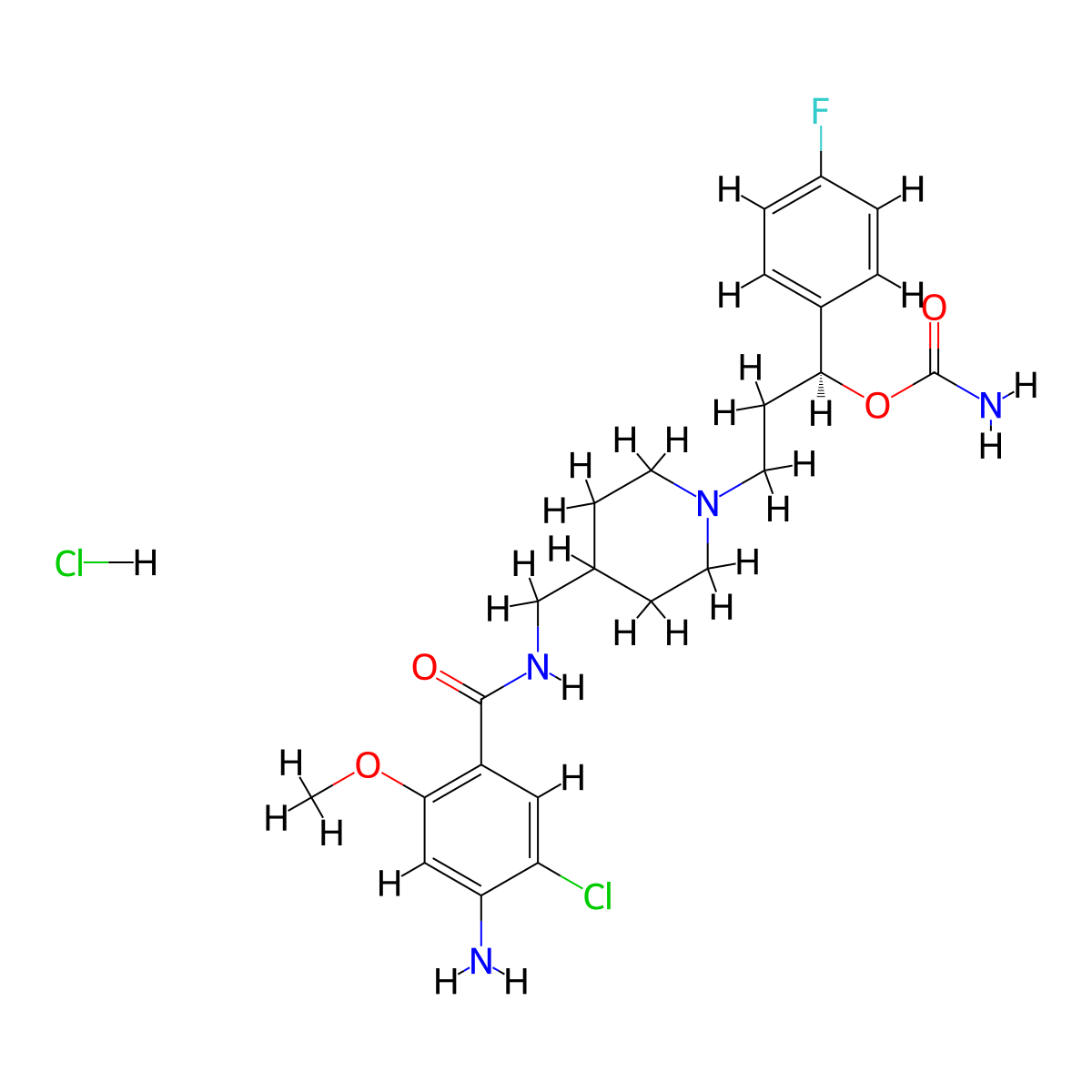 Relenopride Hydrochloride molecular structure, CAS 1221416-42-7