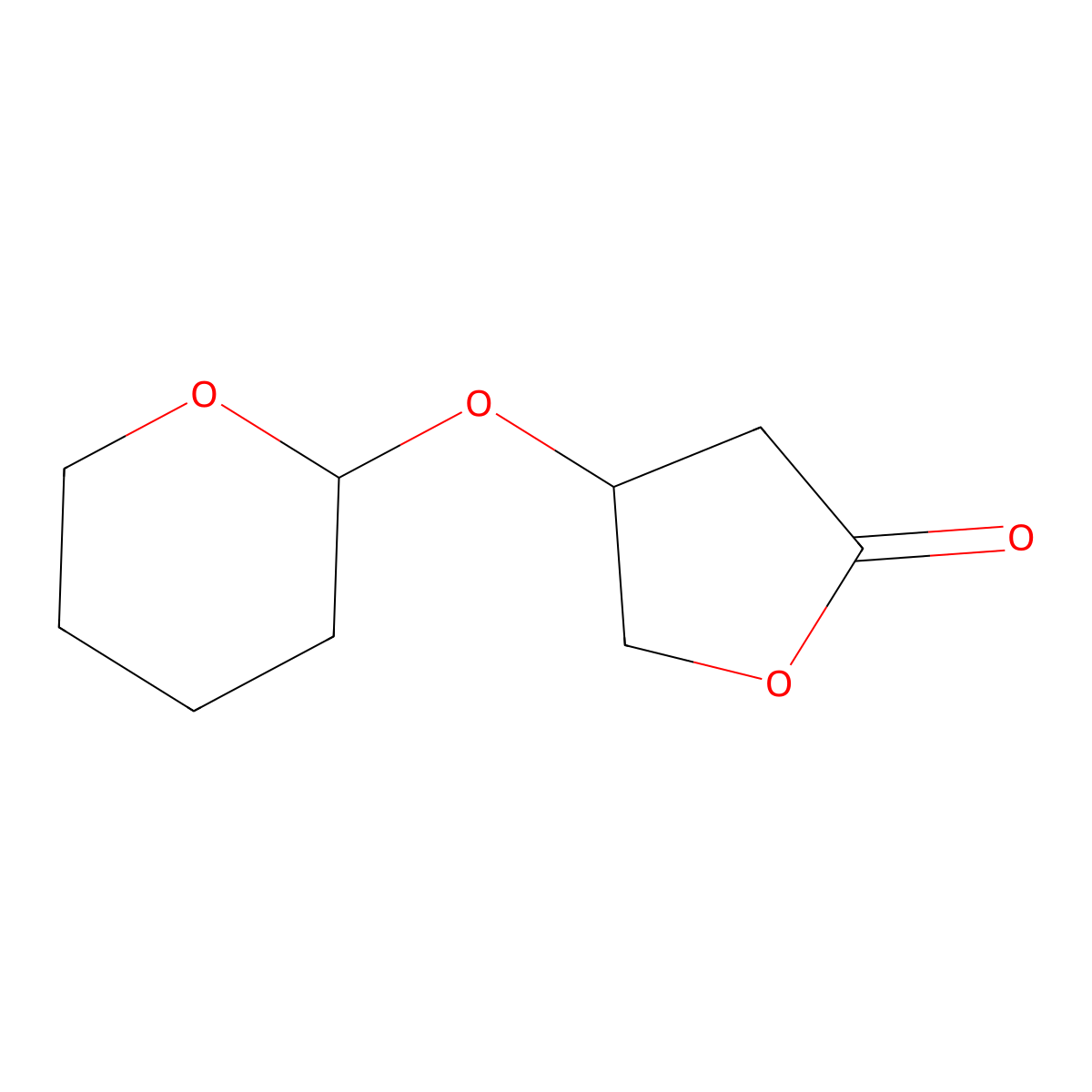 4-[(Tetrahydro-2H-pyran-2-yl)oxy]dihydrofuran-2(3H)-one molecular structure, CAS 1221443-28-2