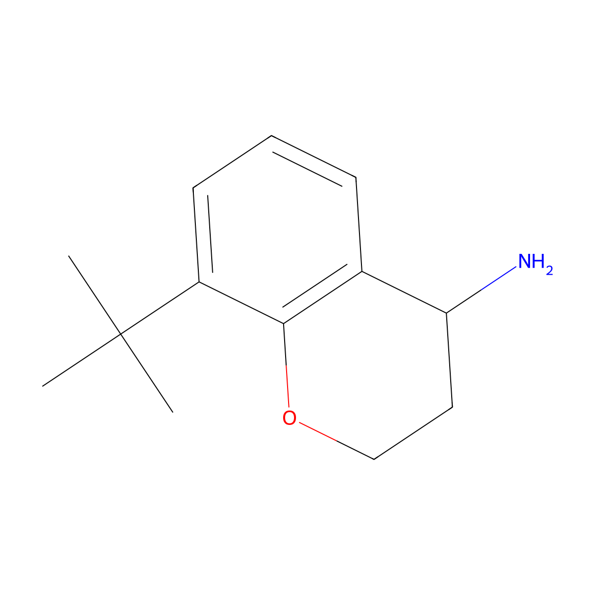 (R)-8-(tert-Butyl)chroman-4-amine molecular structure, CAS 1221444-51-4