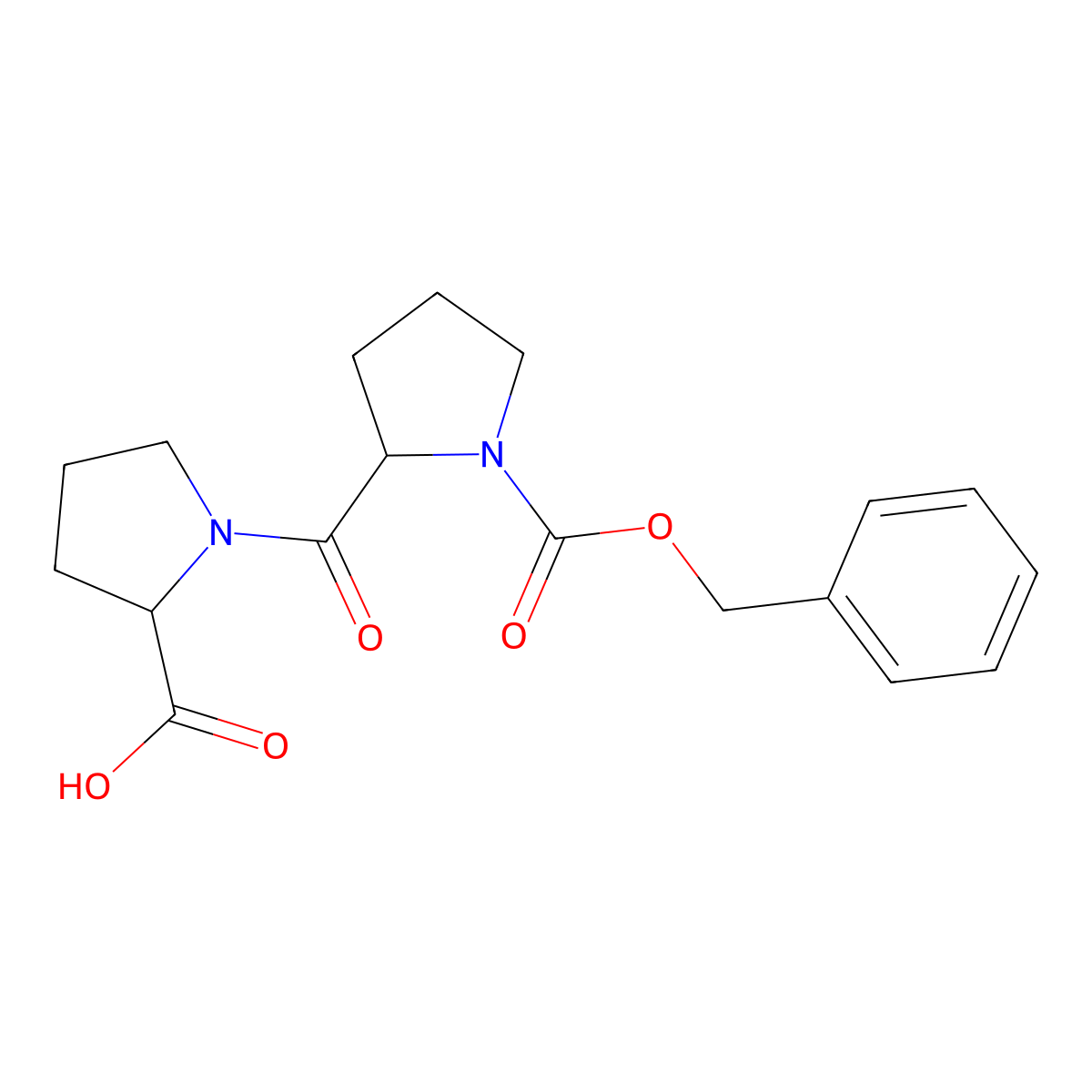 ((BenZyloxy)carbonyl)-D-prolyl-L-proline molecular structure, CAS 1221446-62-3