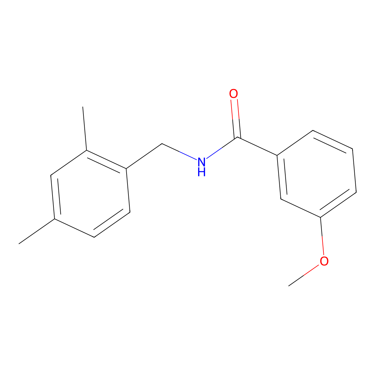 N-(2,4-Dimethylbenzyl)-3-methoxybenzamide molecular structure, CAS 1221449-50-8