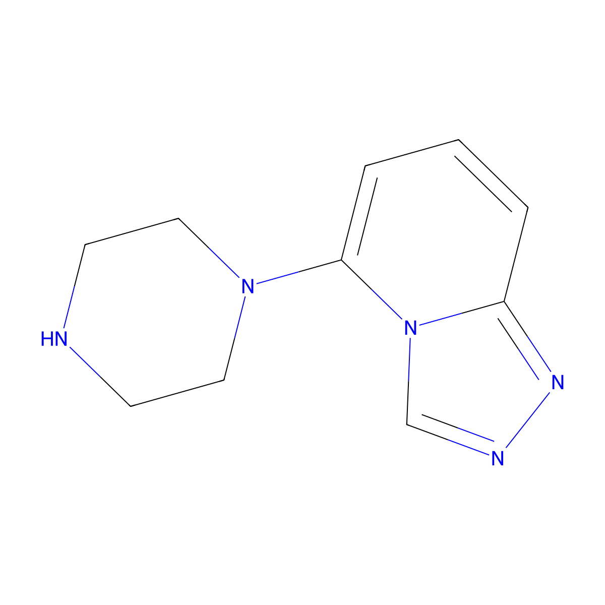1-{[1,2,4]Triazolo[4,3-a]pyridin-5-yl}piperazine molecular structure, CAS 1221508-81-1