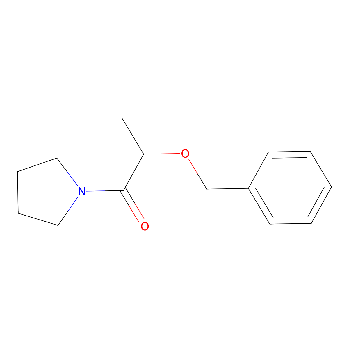 1-[(2S)-2-(benzyloxy)propanoyl]pyrrolidine molecular structure, CAS 122151-32-0
