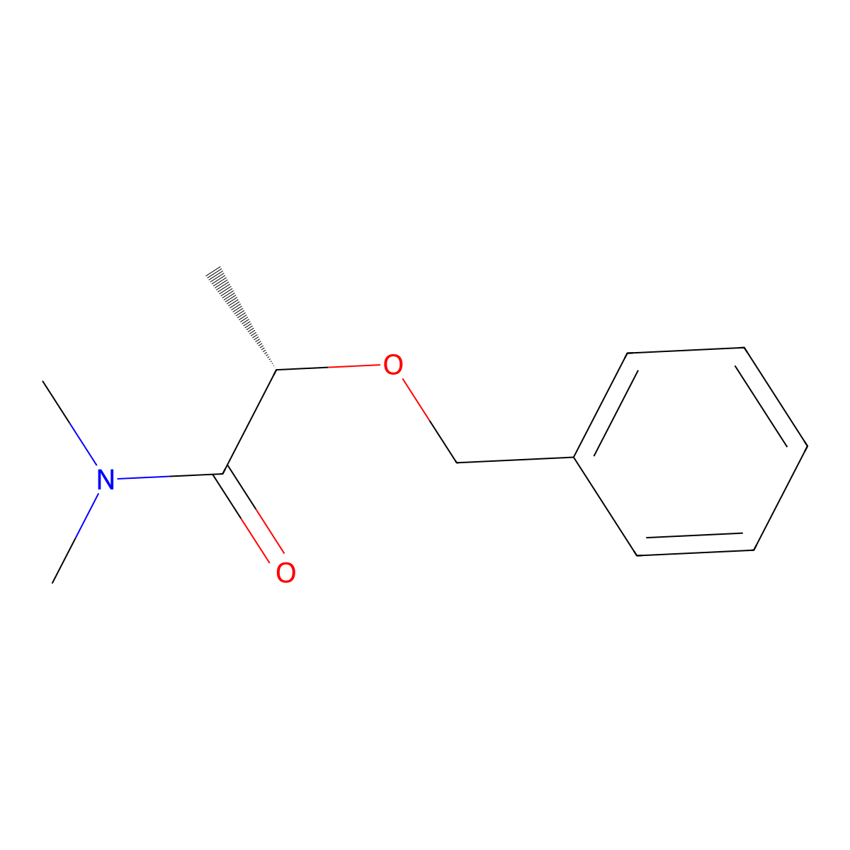 (2S)-N,N-Dimethyl-2-(phenylmethoxy)propanamide molecular structure, CAS 122151-33-1