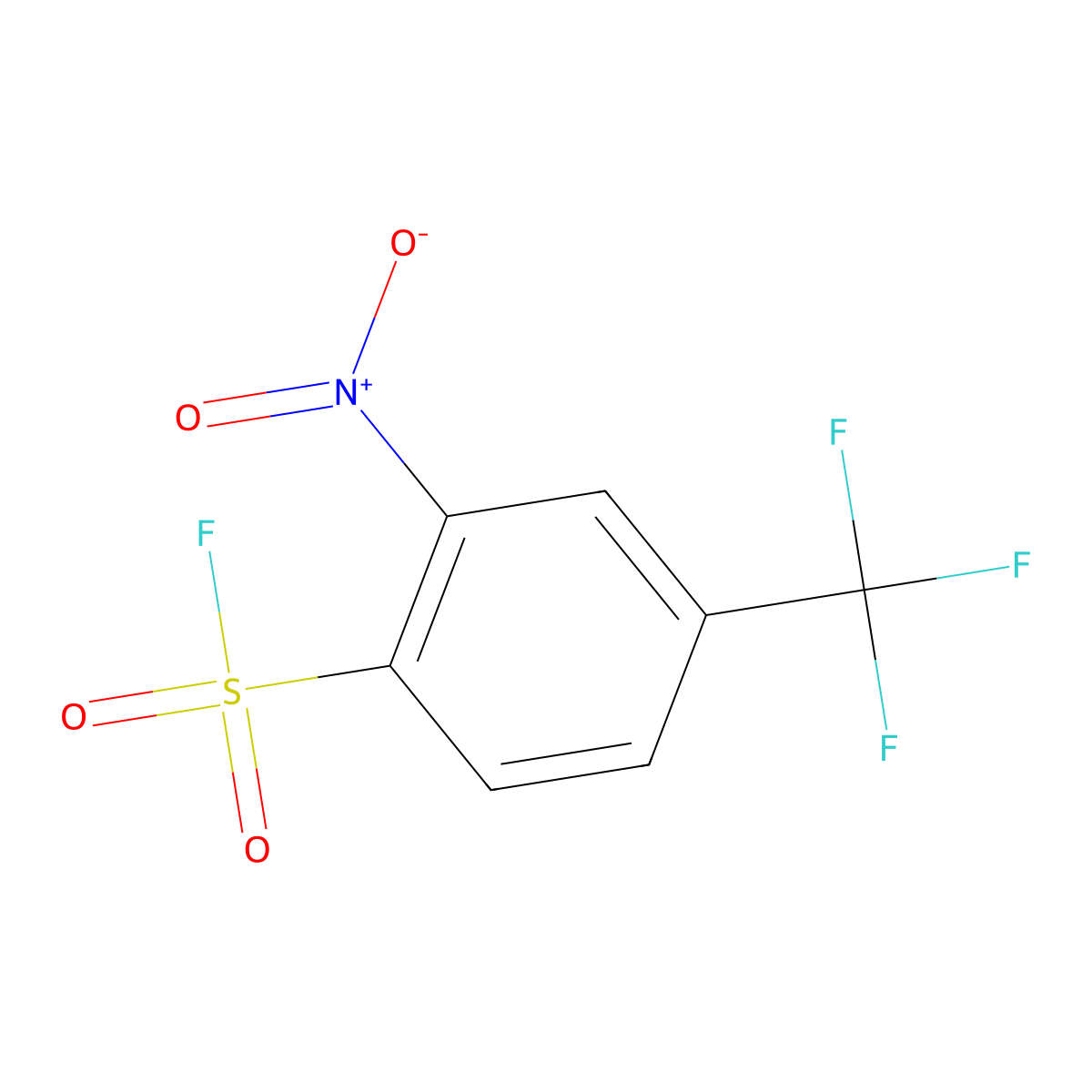 2-Nitro-4-(trifluoromethyl)benzenesulfonyl fluoride molecular structure, CAS 1221565-95-2