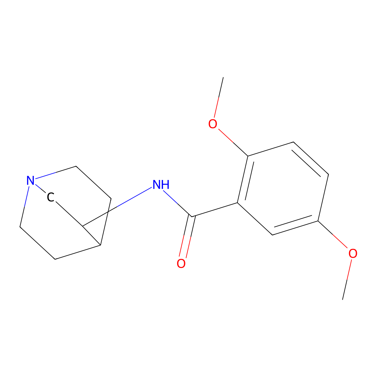 (S)-2,5-dimethoxy-N-(quinuclidin-3-yl)benzamide molecular structure, CAS 1221570-55-3