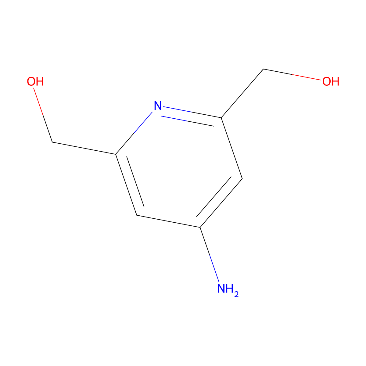 (4-Aminopyridine-2,6-diyl)dimethanol molecular structure, CAS 1221640-11-4