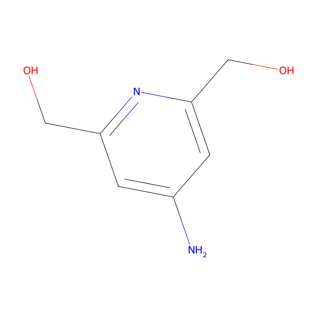 (4-Aminopyridine-2,6-diyl)dimethanol molecular structure, CAS 1221640-11-4