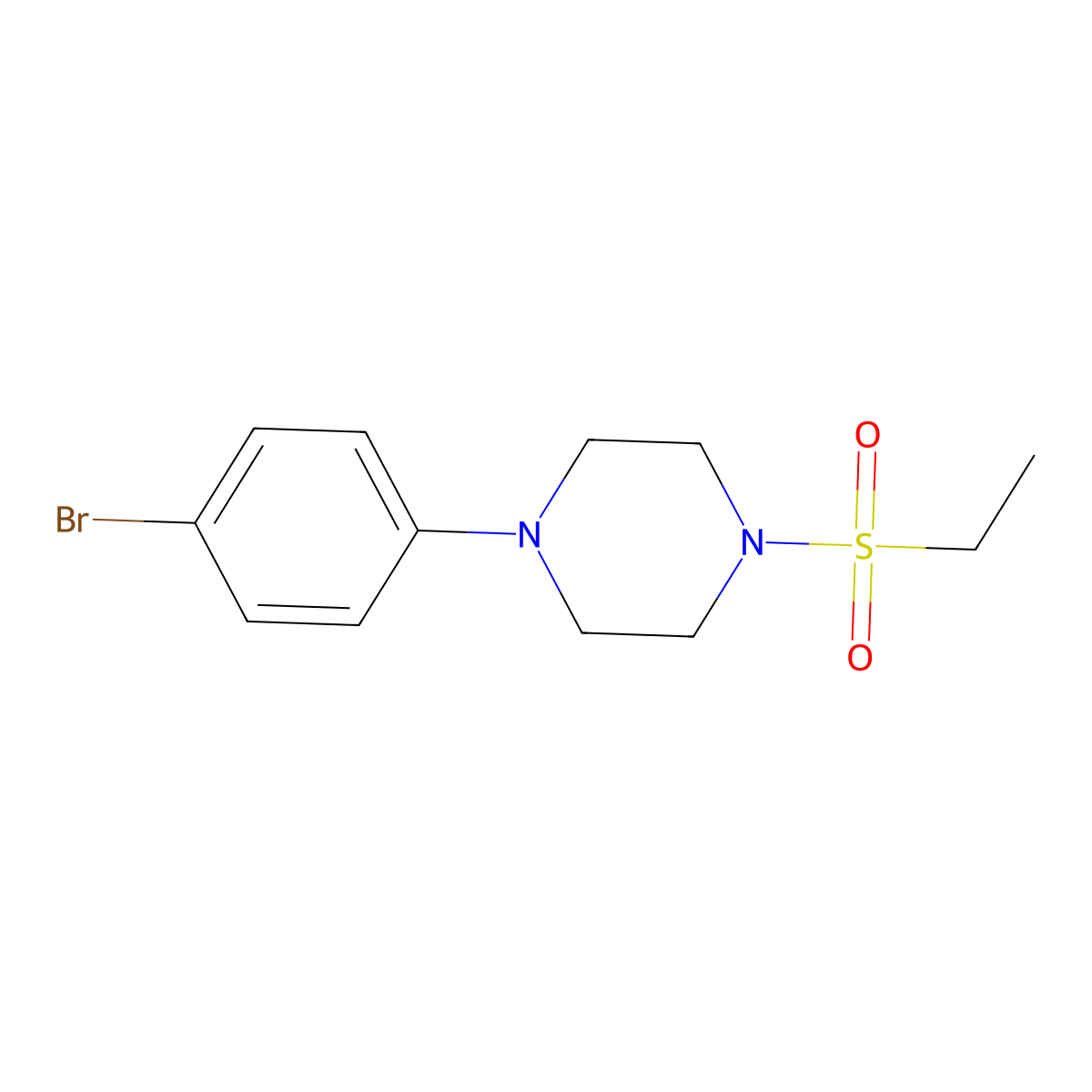 1-(4-Bromophenyl)-4-(ethylsulfonyl)piperazine molecular structure, CAS 1221658-67-8