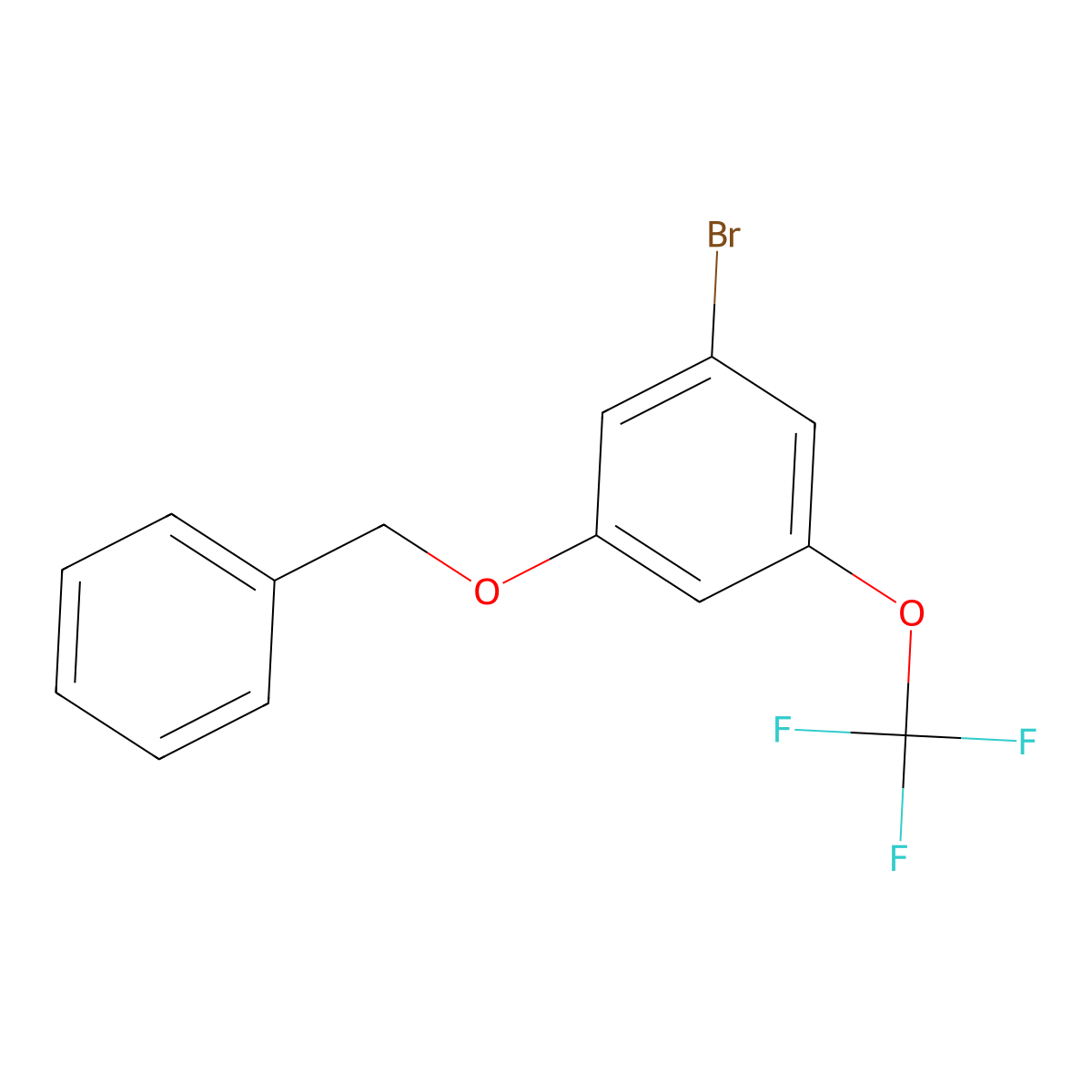 1-(Benzyloxy)-3-bromo-5-(trifluoromethoxy)benzene molecular structure, CAS 1221658-68-9