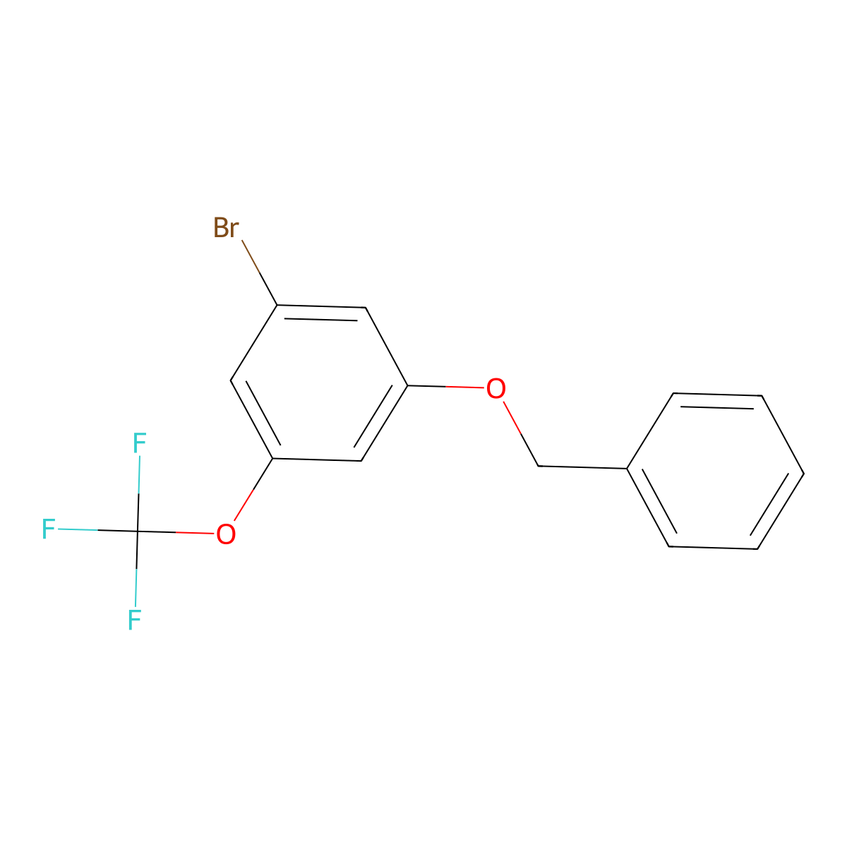 1-(Benzyloxy)-3-bromo-5-(trifluoromethoxy)benzene molecular structure, CAS 1221658-68-9