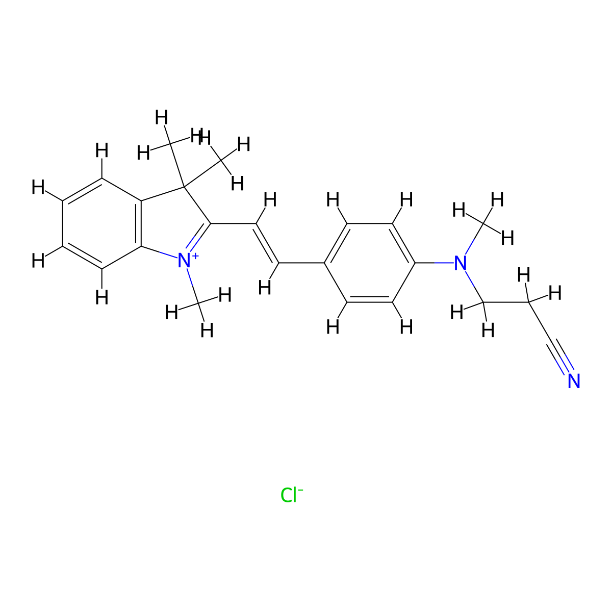 Basic Red 14 molecular structure, CAS 12217-48-0