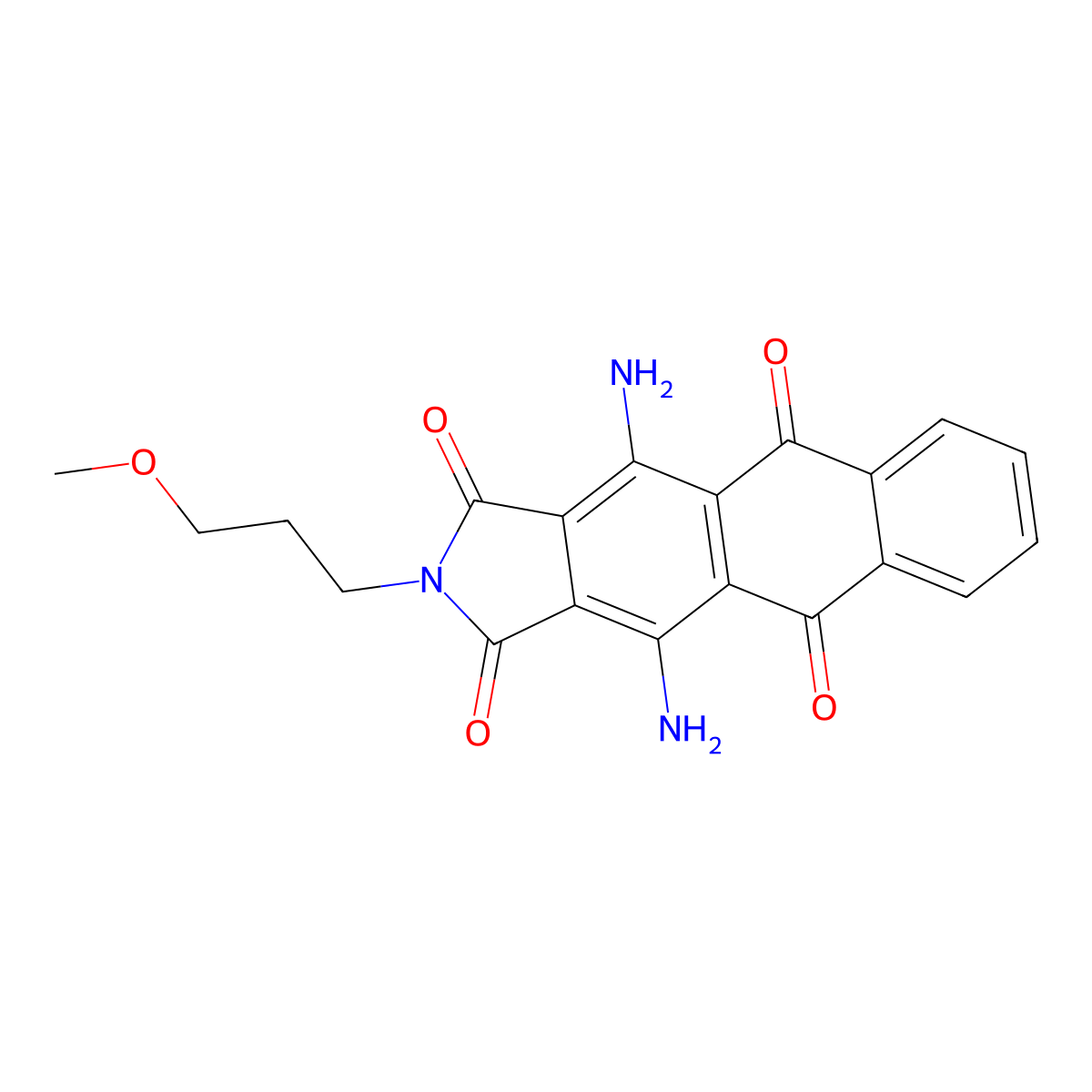 Disperse Blue 60 molecular structure, CAS 12217-80-0