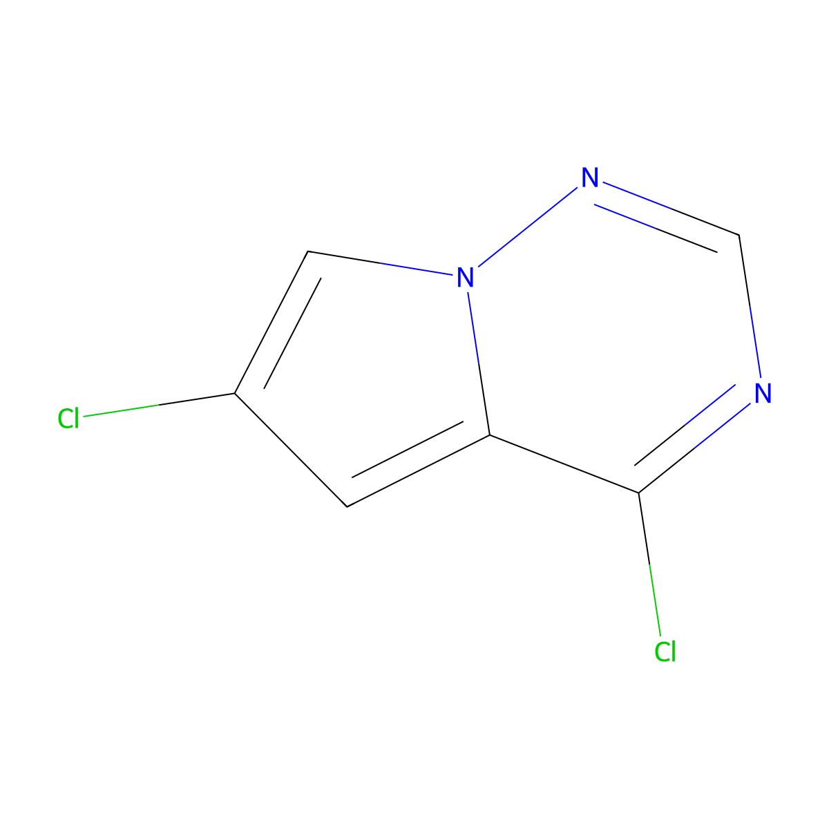 4,6-Dichloropyrrolo[2,1-f][1,2,4]triazine molecular structure, CAS 1221714-51-7
