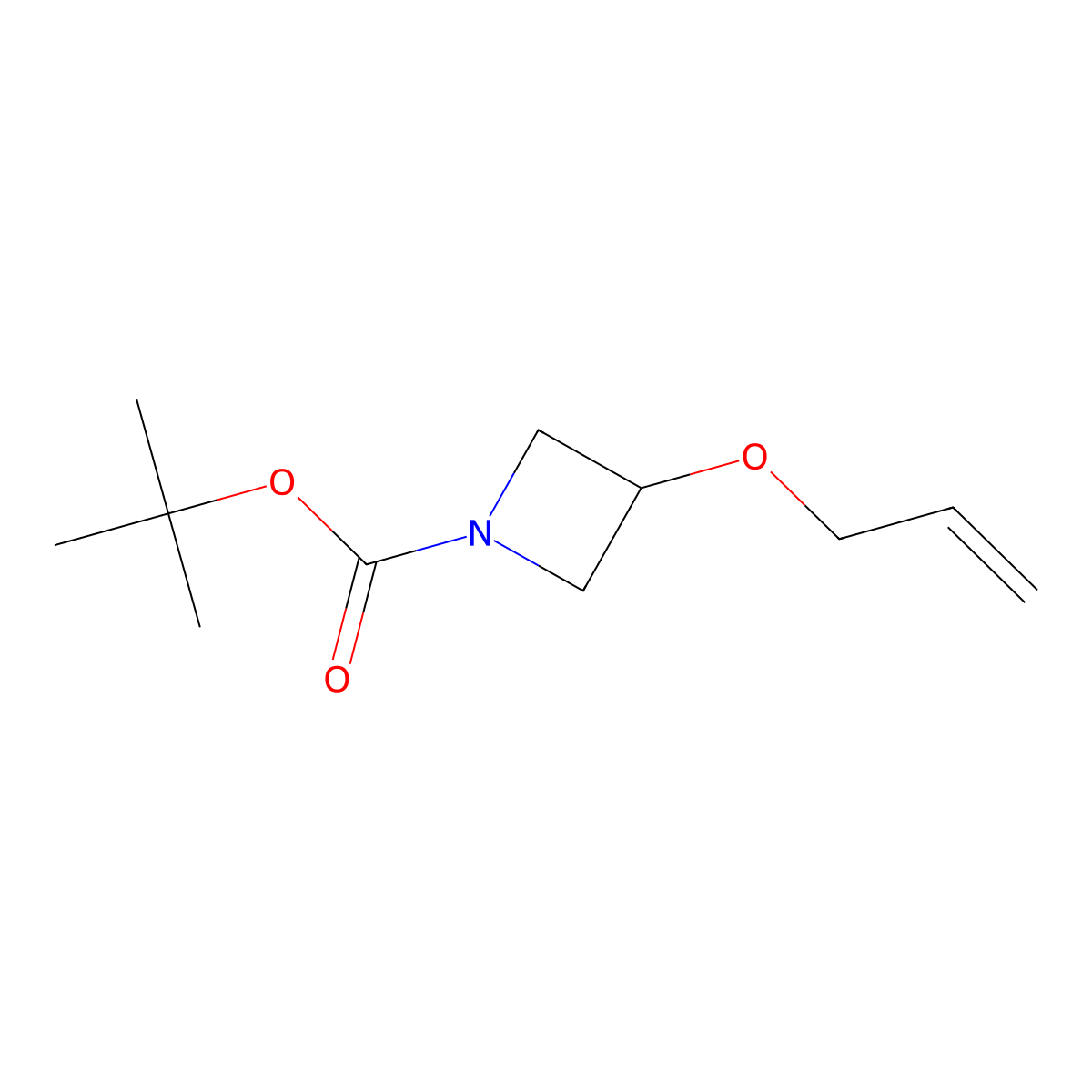 tert-Butyl 3-(allyloxy)azetidine-1-carboxylate molecular structure, CAS 1221715-81-6