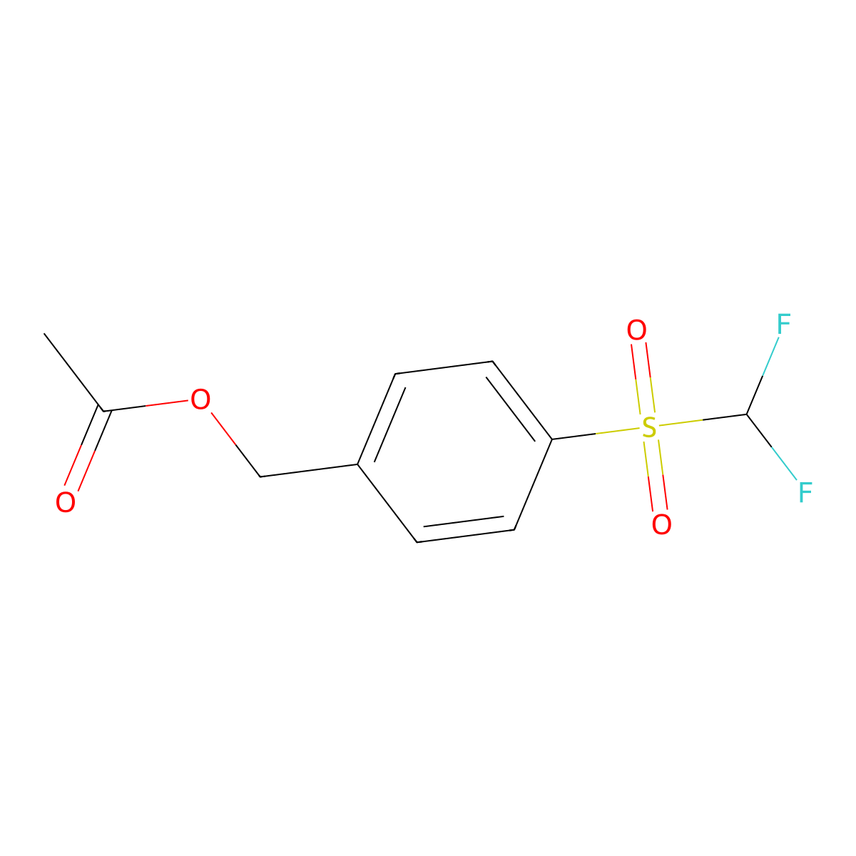 (4-Difluoromethanesulfonylphenyl)methyl acetate molecular structure, CAS 1221722-64-0