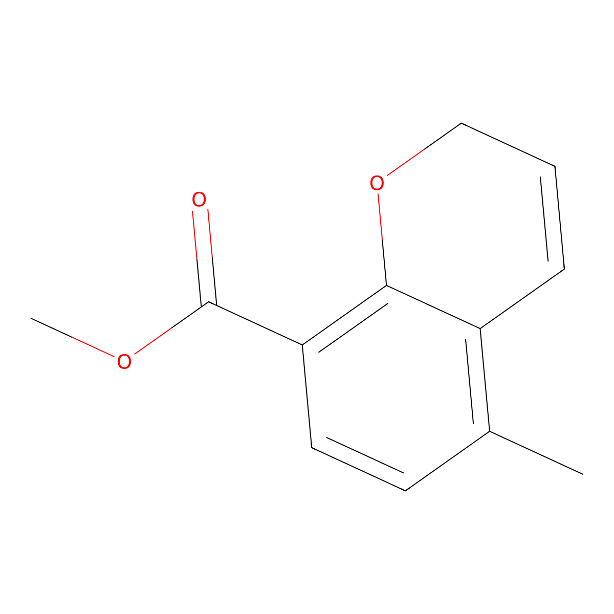 methyl 5-methyl-2H-chromene-8-carboxylate molecular structure, CAS 1221723-06-3