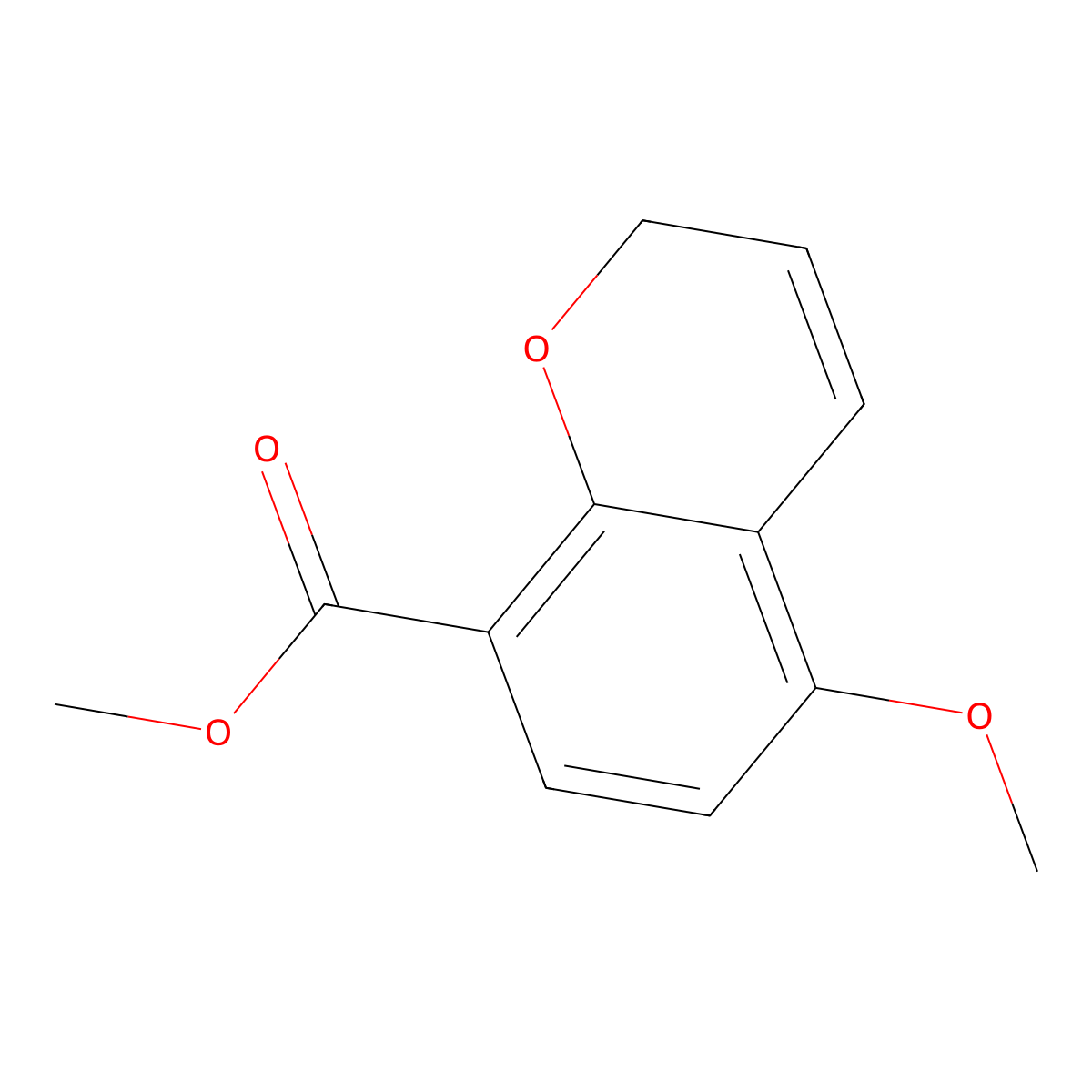 methyl 5-methoxy-2H-chromene-8-carboxylate molecular structure, CAS 1221723-14-3