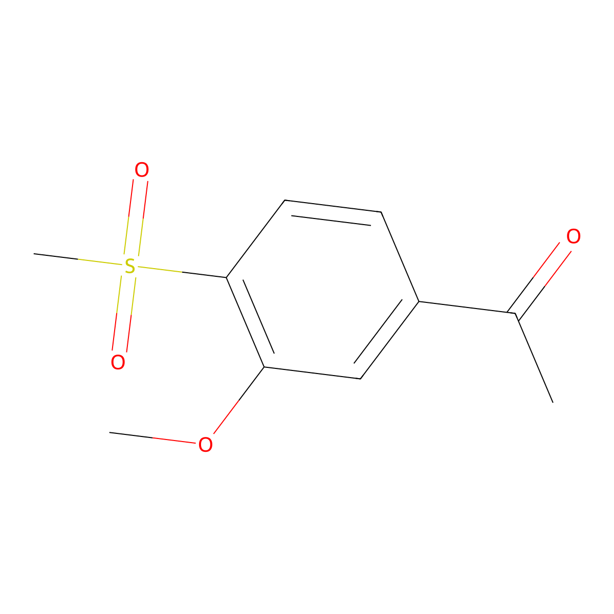 1-(4-Methanesulfonyl-3-methoxyphenyl)ethan-1-one molecular structure, CAS 1221723-67-6