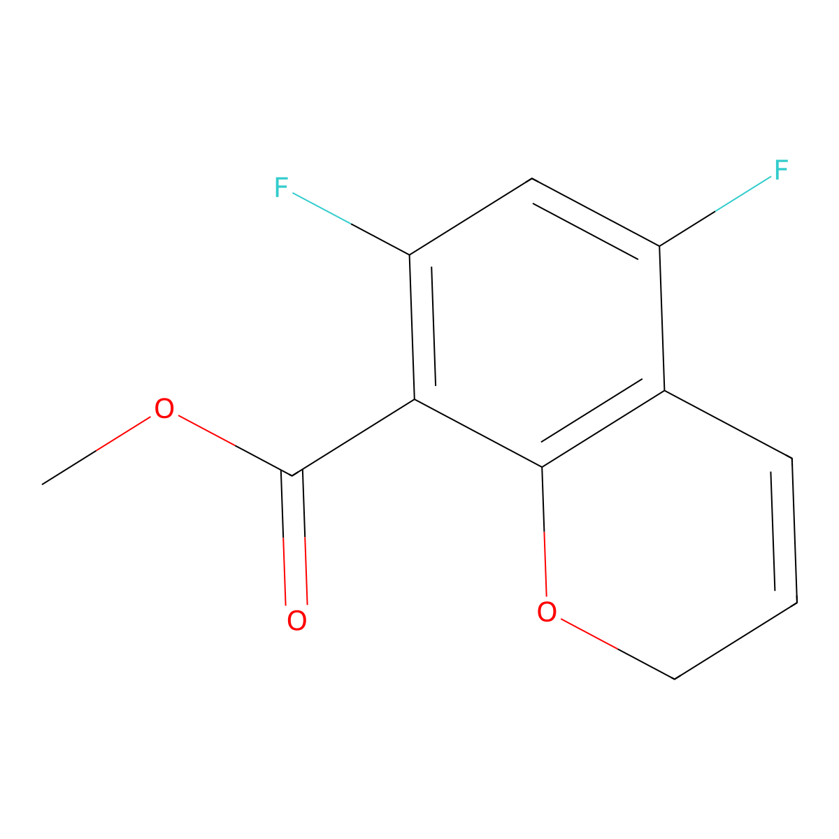 methyl 5,7-difluoro-2H-chromene-8-carboxylate molecular structure, CAS 1221723-79-0